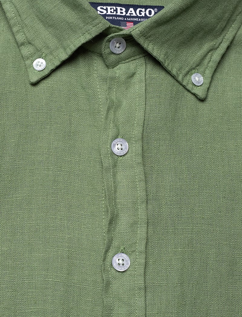 Sebago - Linen Shirt - linased särgid - olive - 2