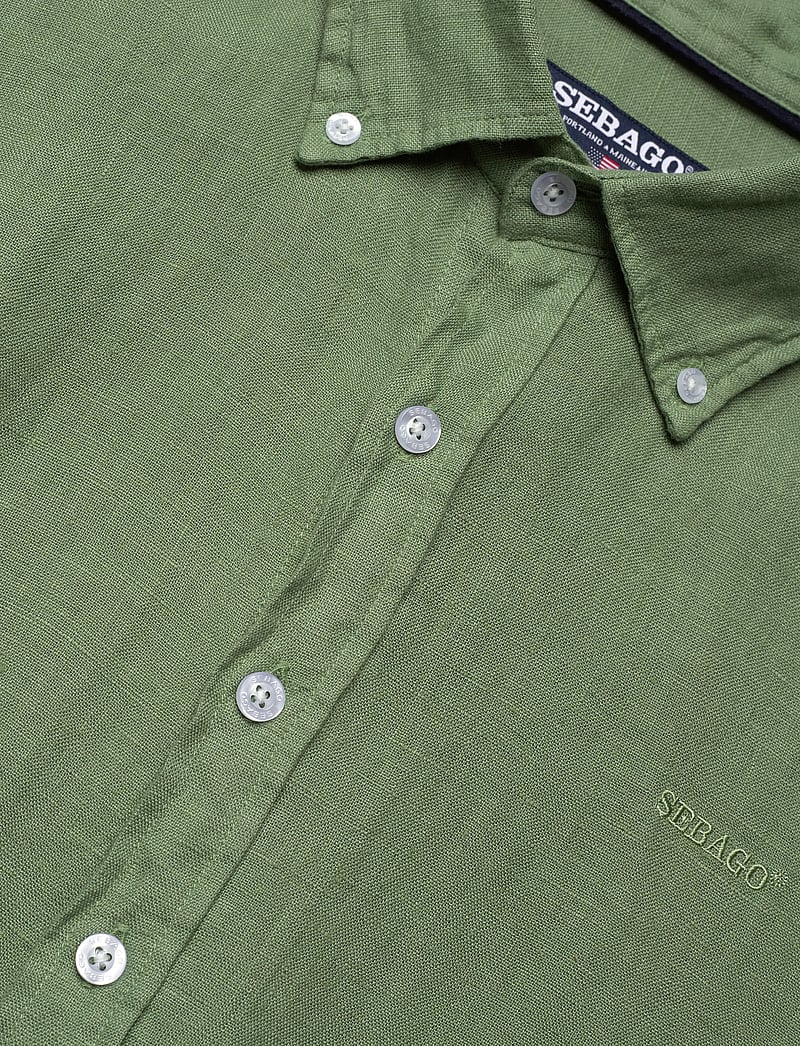 Sebago - Linen Shirt - linased särgid - olive - 3