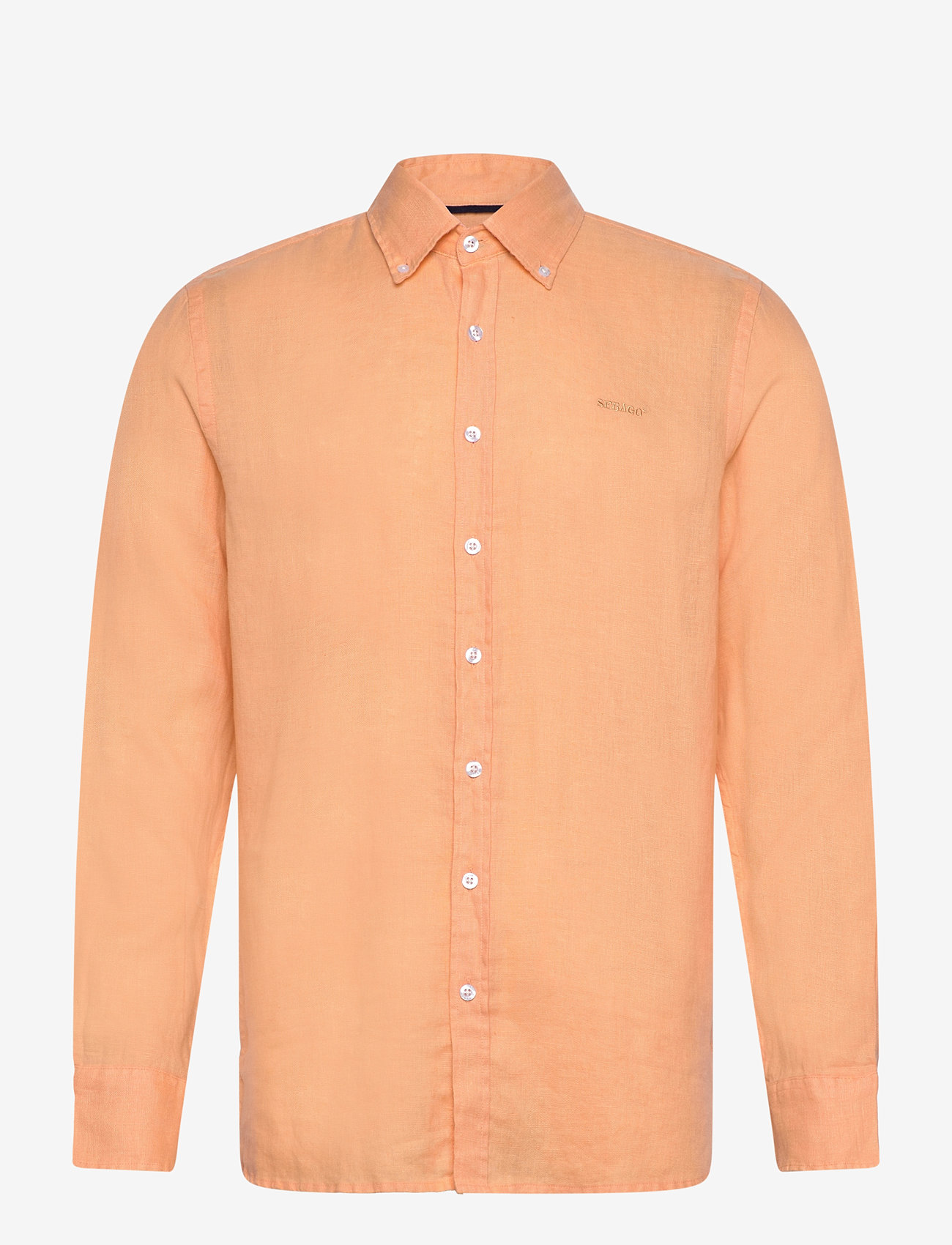 Sebago - Linen Shirt - pellavakauluspaidat - peach - 0