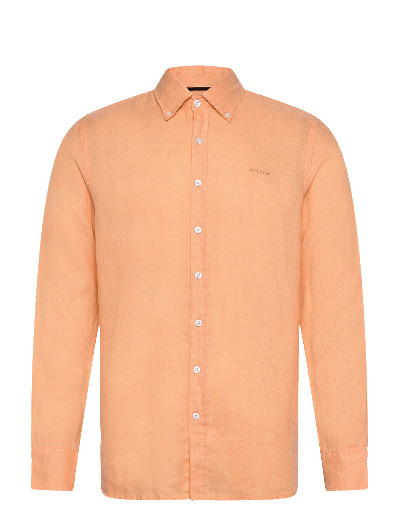 Sebago - Linen Shirt - pellavakauluspaidat - peach - 0