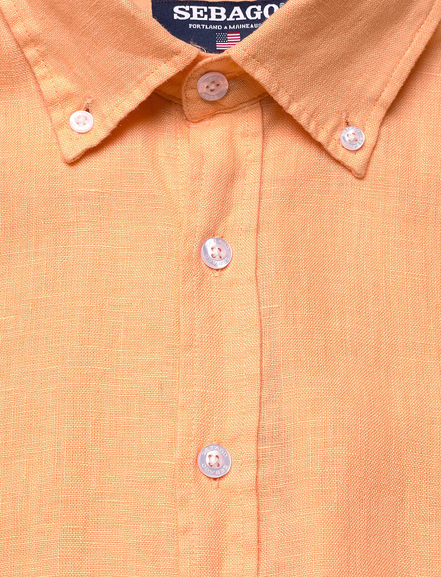 Sebago - Linen Shirt - leinenhemden - peach - 2