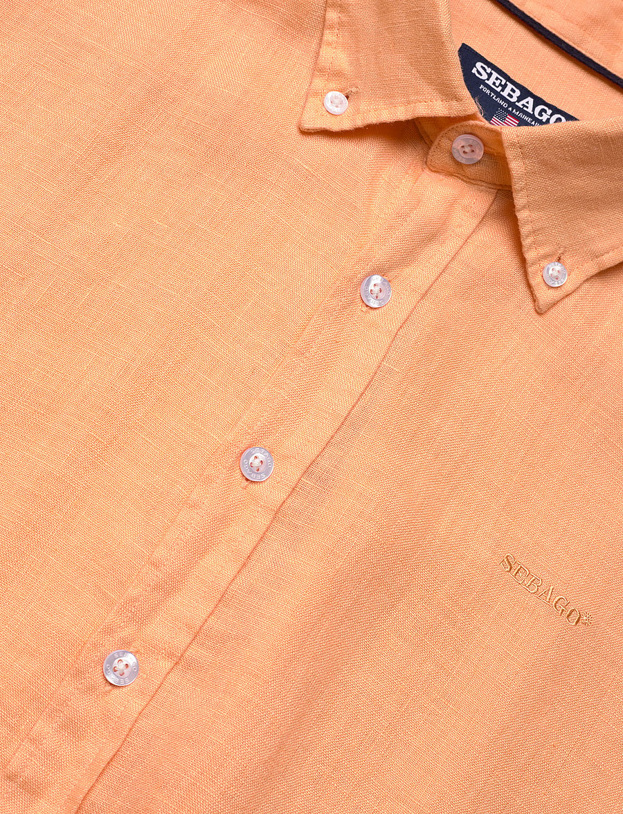 Sebago - Linen Shirt - leinenhemden - peach - 3