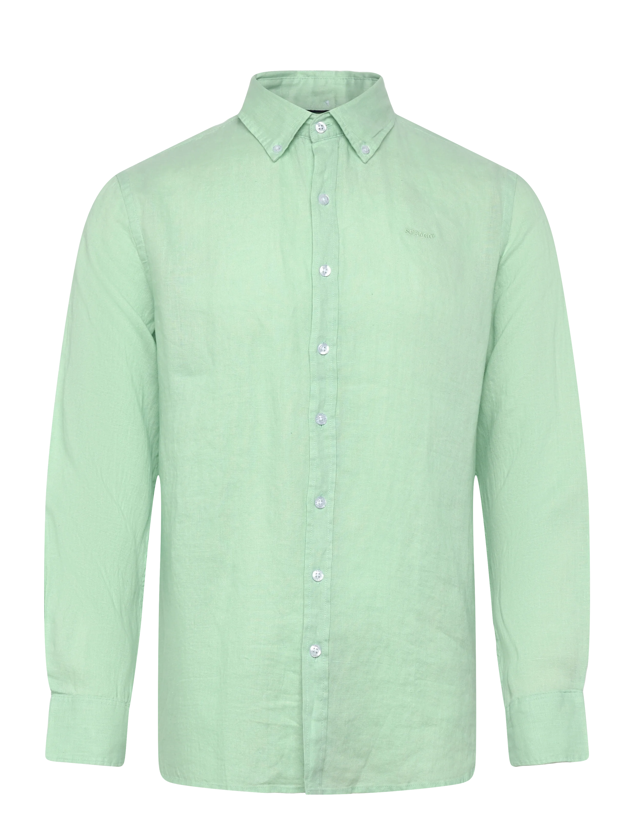 SEBAGO Linen Shirt Grün - M - Herren