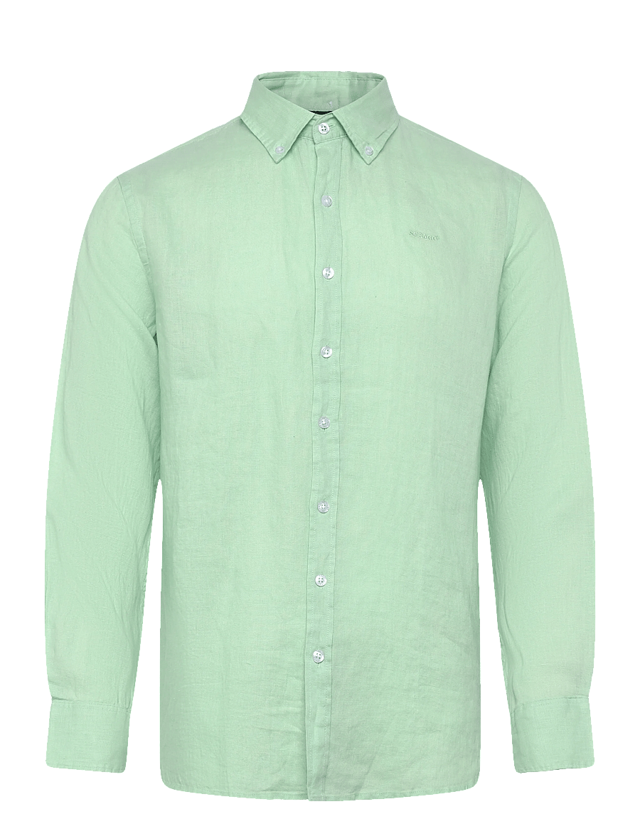 Sebago - Linen Shirt - linen shirts - popsicle green - 1