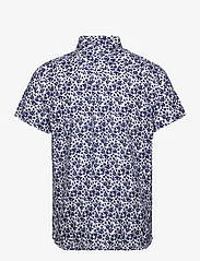 Sebago - Linen Shirt Short Sleeve - linen shirts - blue floral aop - 1