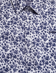 Sebago - Linen Shirt Short Sleeve - hørskjorter - blue floral aop - 2