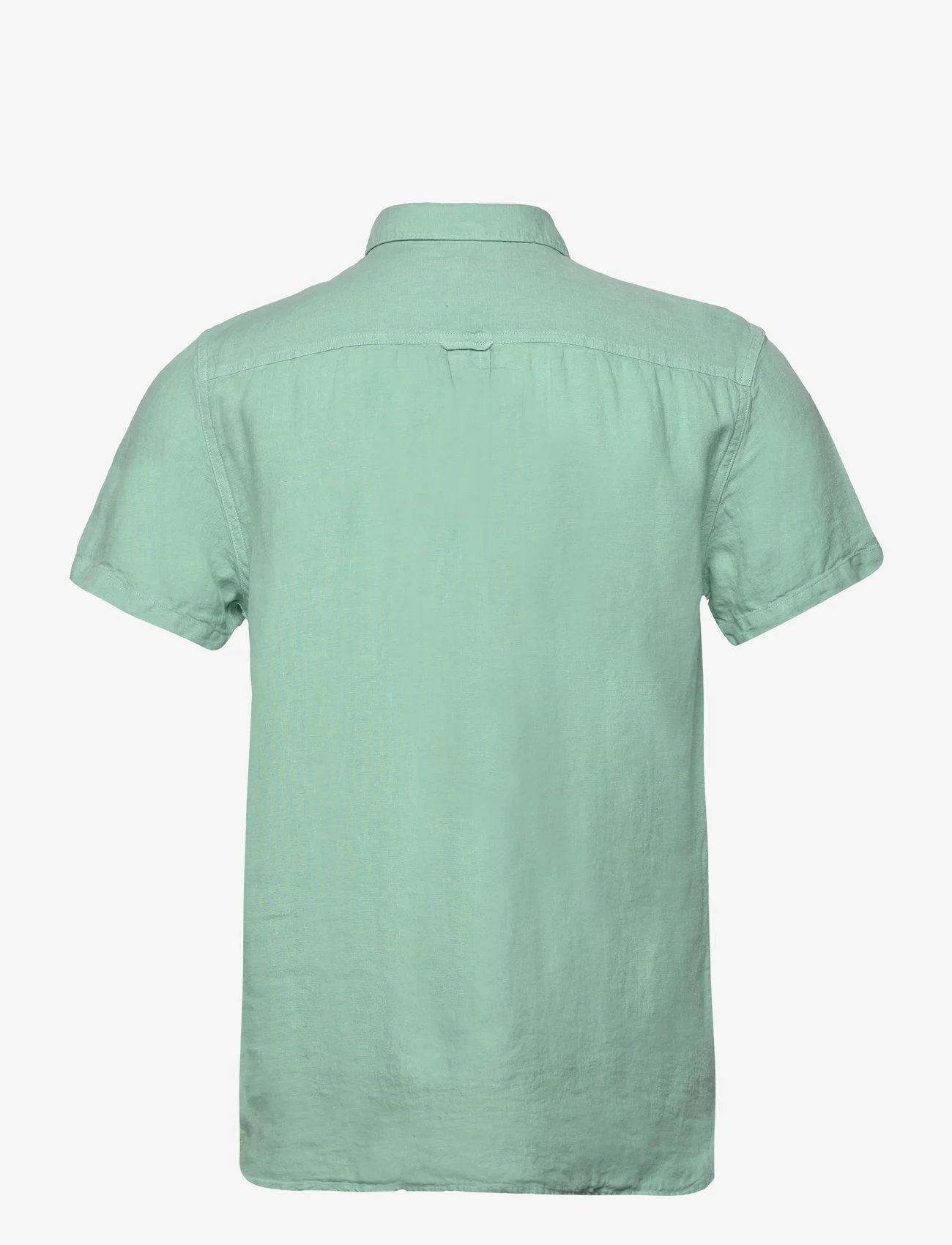 Sebago - Linen Shirt Short Sleeve - linen shirts - mint - 1