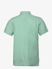 Sebago - Linen Shirt Short Sleeve - pellavakauluspaidat - mint - 1