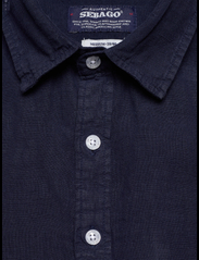 Sebago - Linen Shirt Short Sleeve - hørskjorter - navy - 3