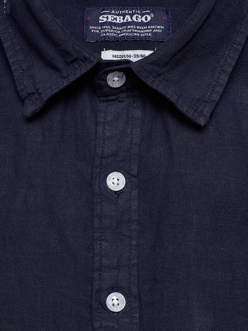 Sebago - Linen Shirt Short Sleeve - leinenhemden - navy - 3