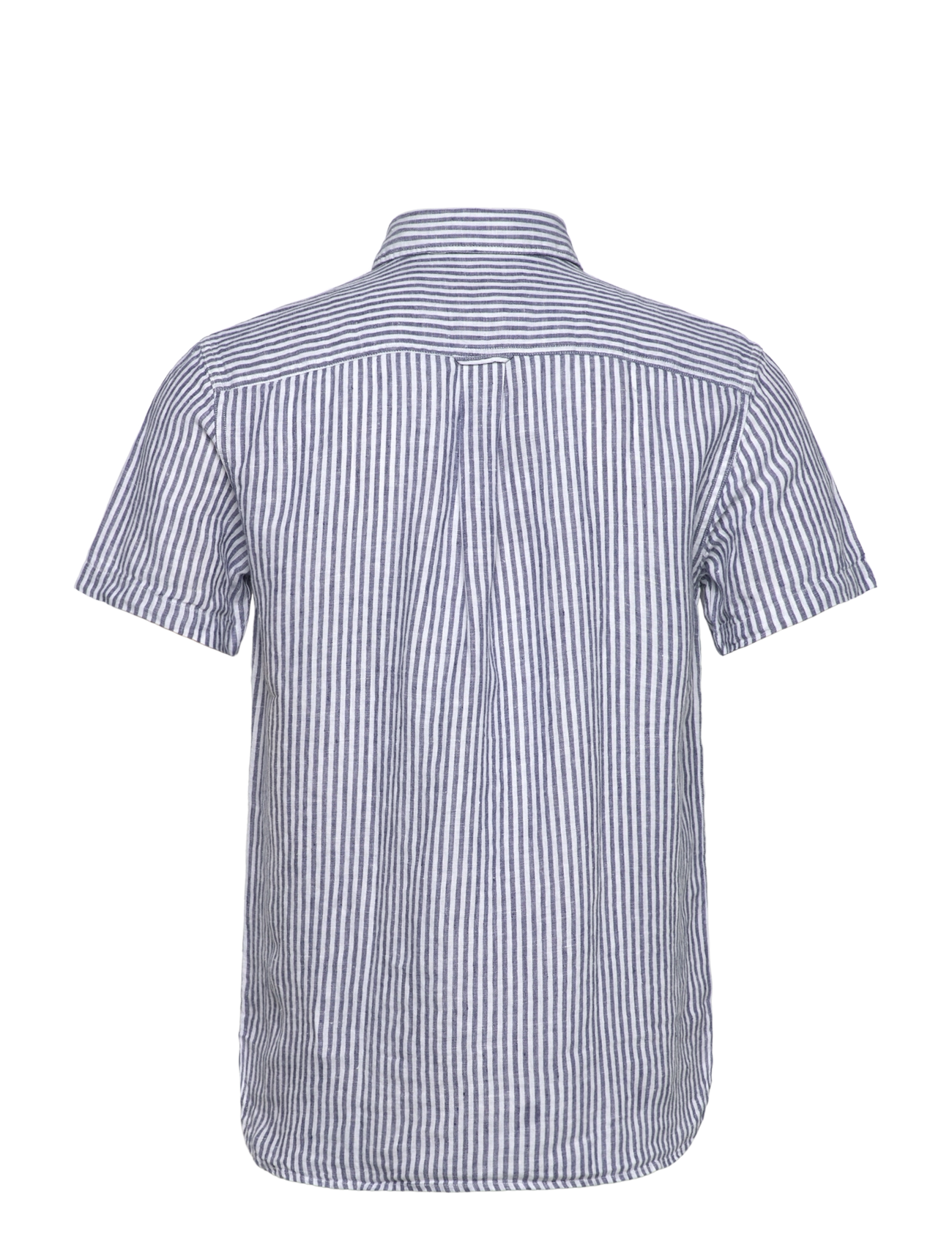 Sebago - Linen Shirt Short Sleeve - hørskjorter - navy/white - 1