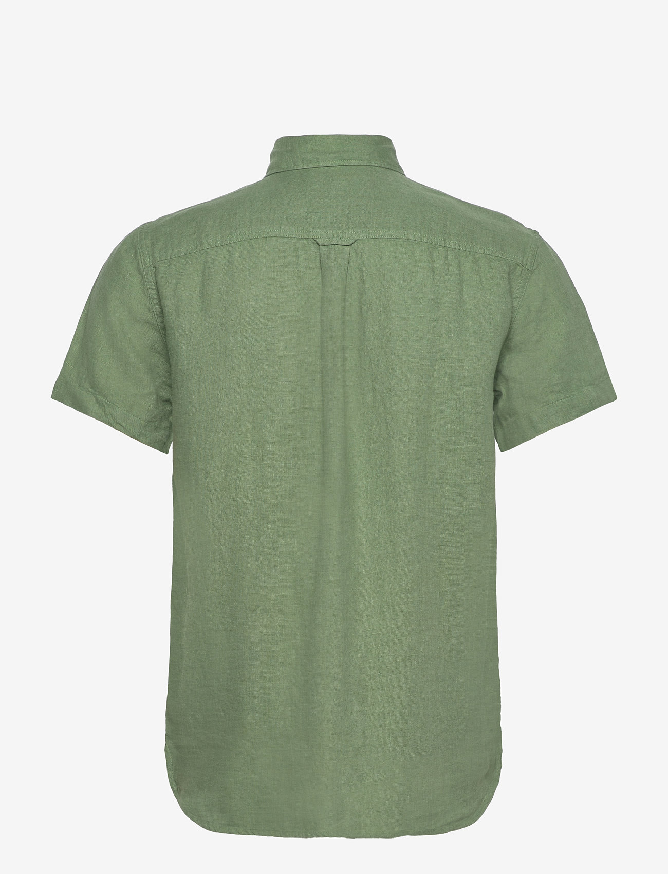 Sebago - Linen Shirt Short Sleeve - linneskjortor - olive - 1