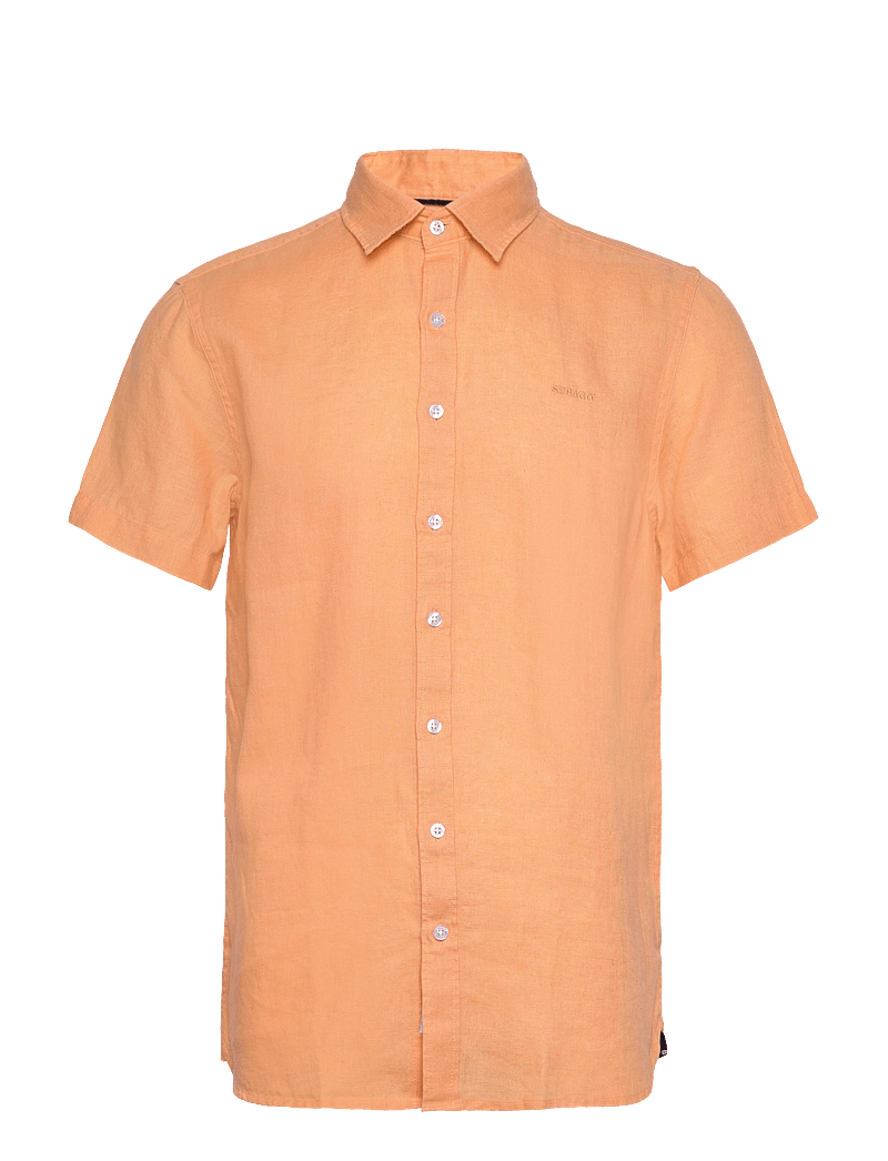 Sebago - Linen Shirt Short Sleeve - leinenhemden - peach - 0