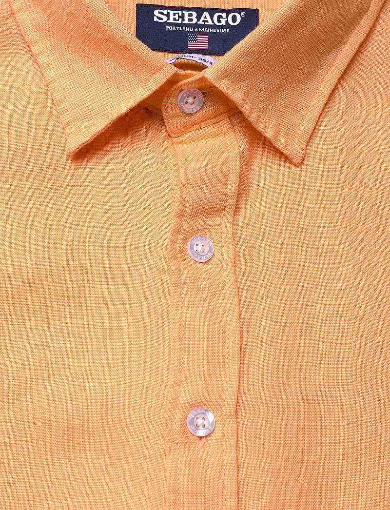 Sebago - Linen Shirt Short Sleeve - leinenhemden - peach - 2