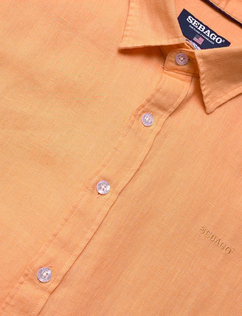 Sebago - Linen Shirt Short Sleeve - leinenhemden - peach - 3