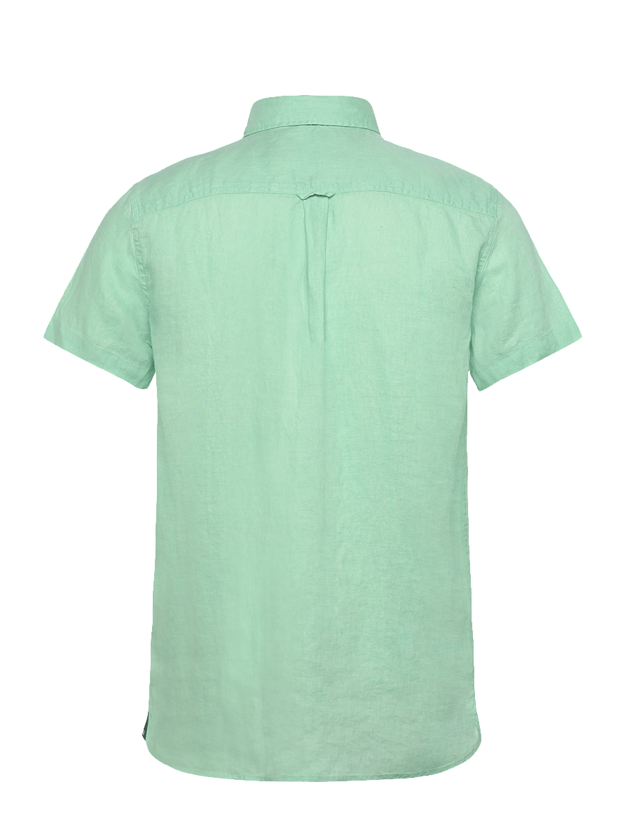 Sebago - Linen Shirt Short Sleeve - hörskyrtur - popsicle green - 1