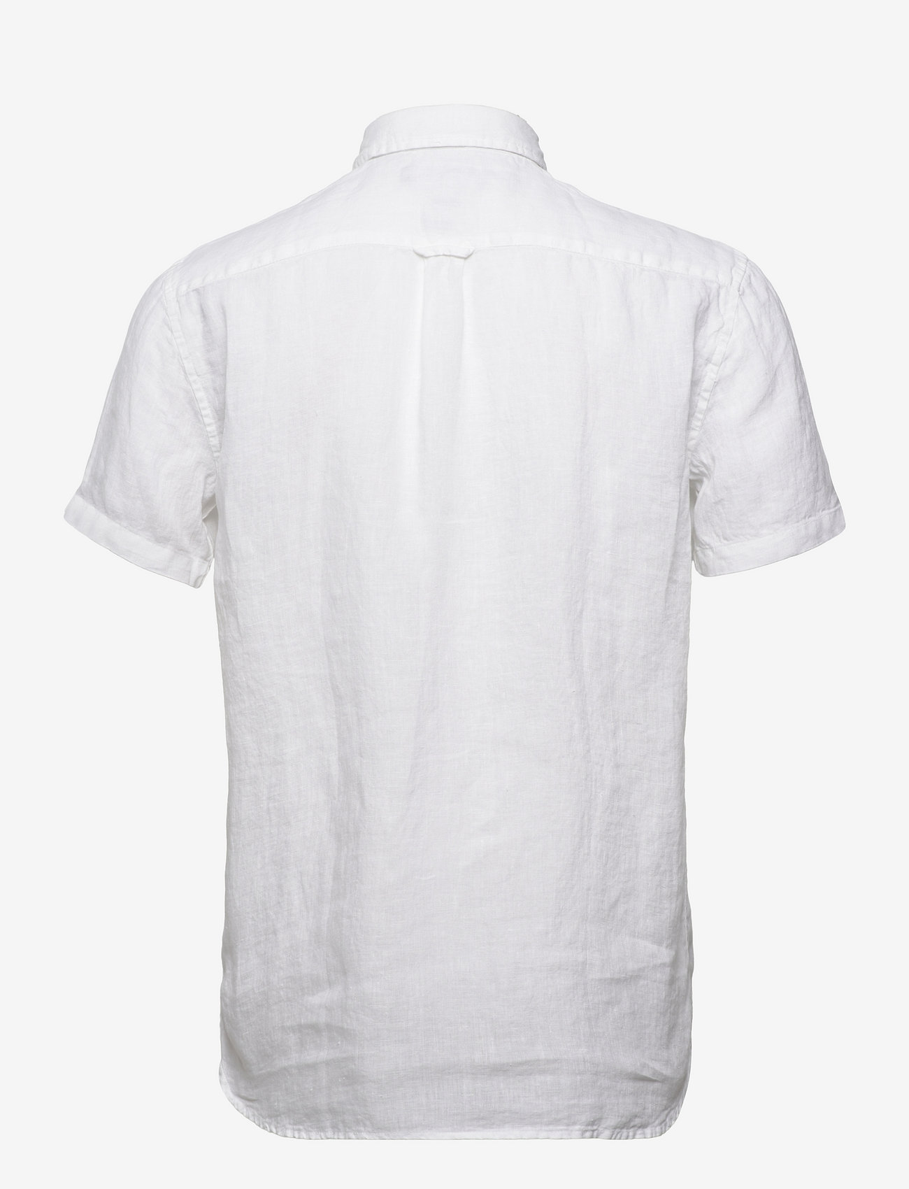 Sebago - Linen Shirt Short Sleeve - linskjorter - white - 1