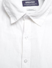 Sebago - Linen Shirt Short Sleeve - linskjorter - white - 2