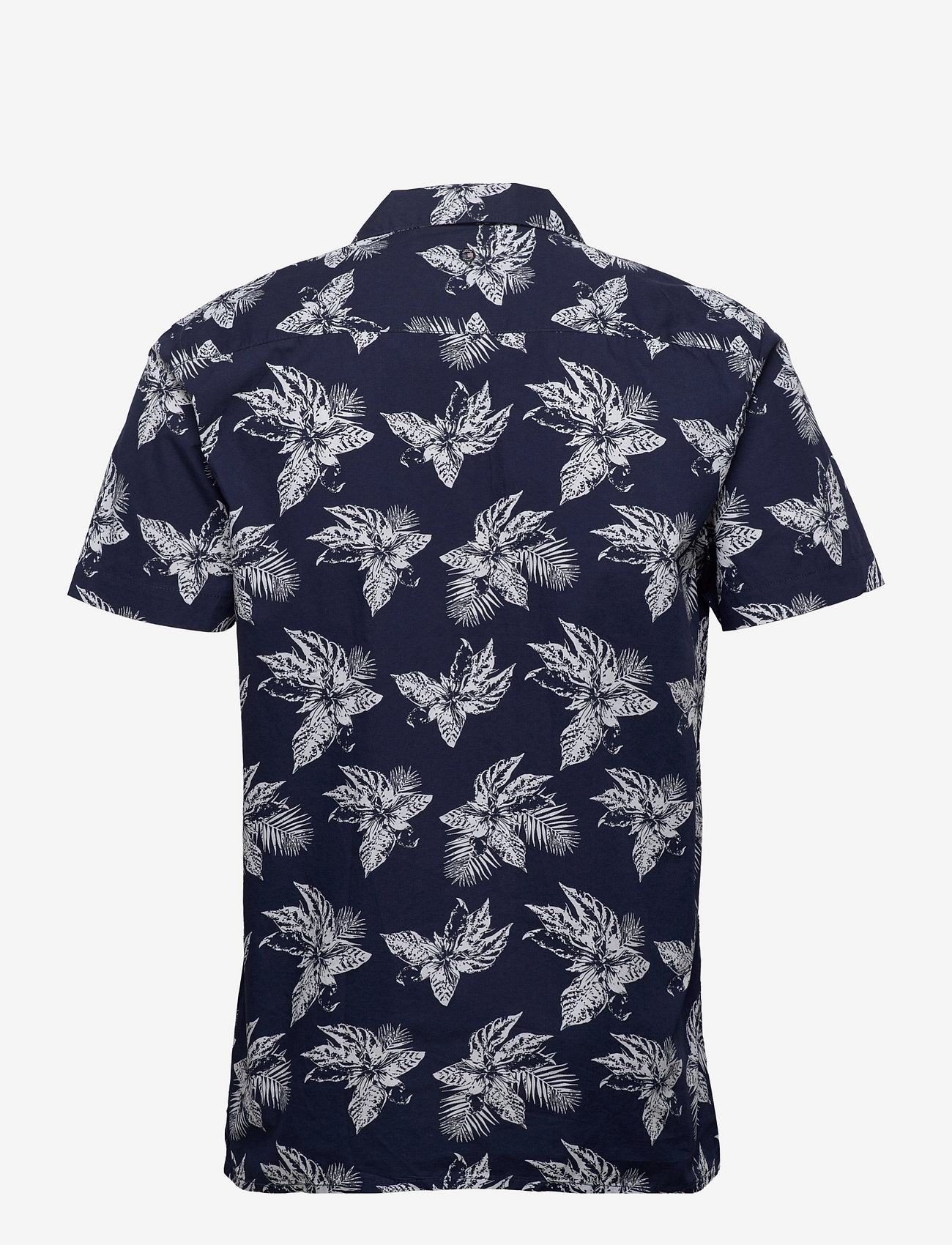 Sebago - Tropical Short Sleeve Shirt - kortærmede skjorter - navy print - 1