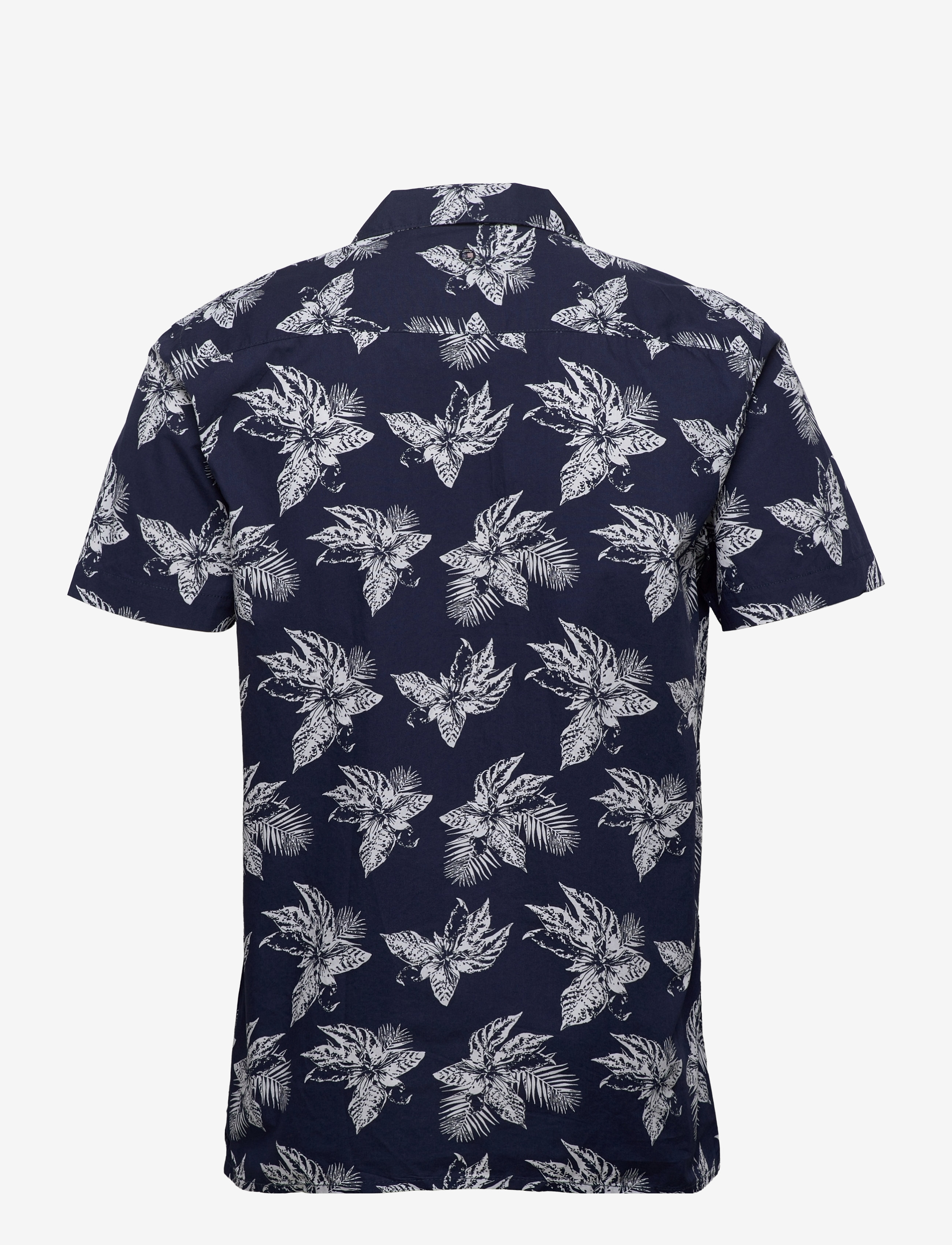 Sebago - Tropical Short Sleeve Shirt - navy print - 1