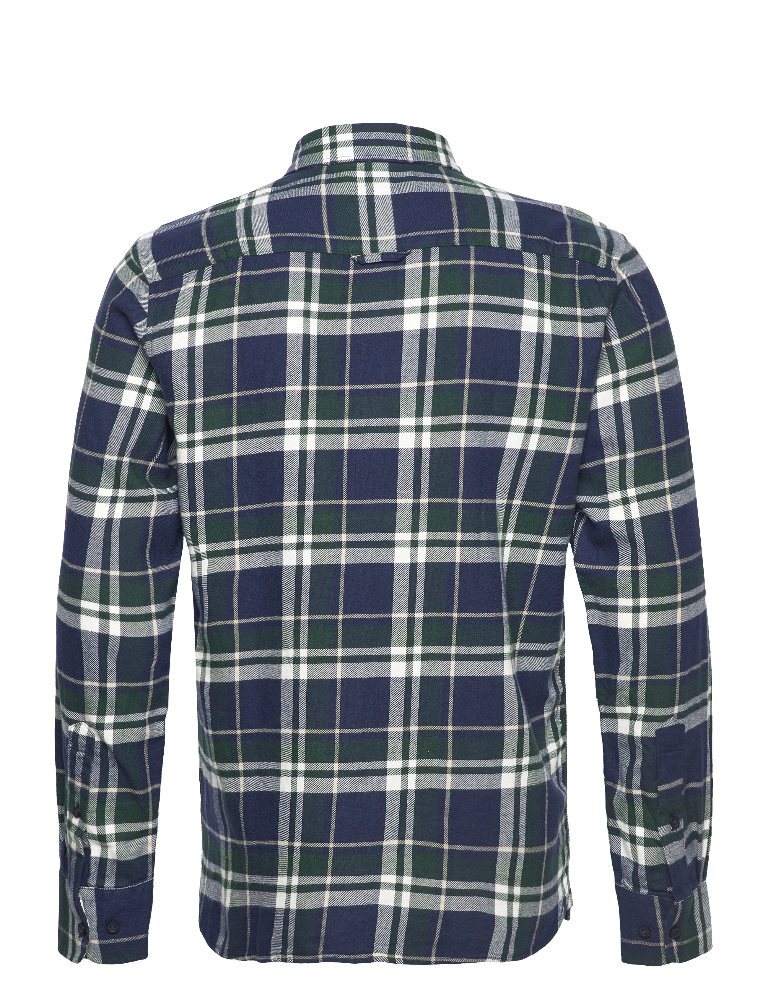 Sebago - Tom Flannel Check Shirt - navy/green - 1
