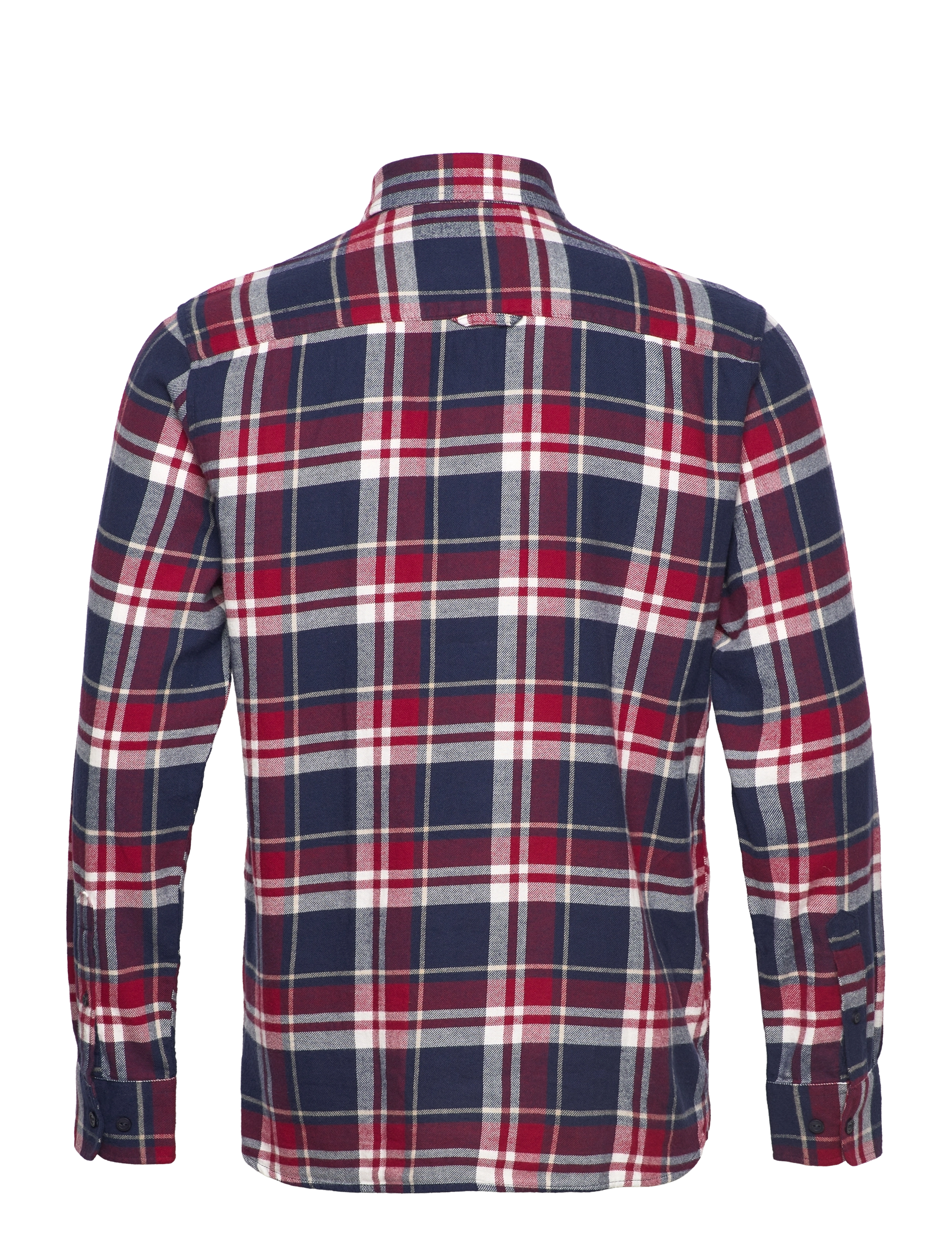 Sebago - Tom Flannel Check Shirt - navy/red - 1