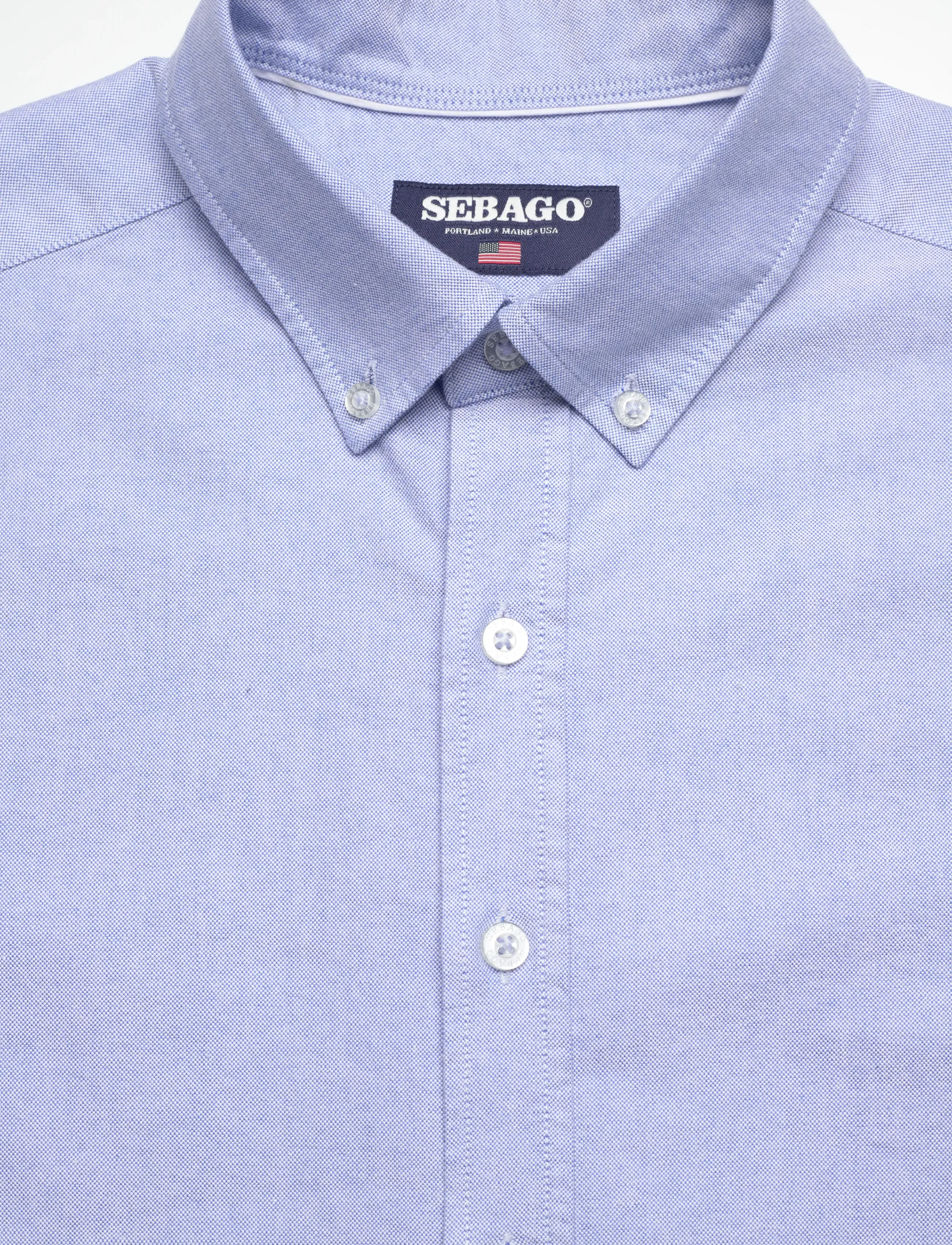 Sebago - Oxford Button Down Shirt - oxford shirts - light blue - 2