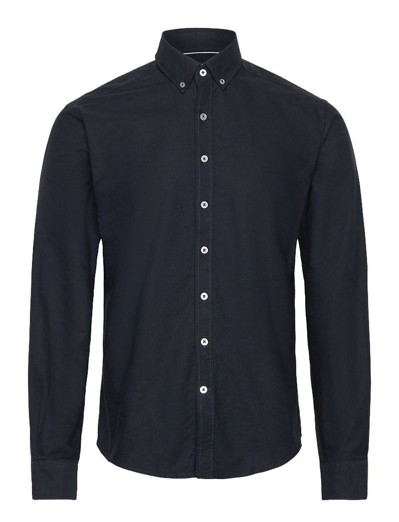 Sebago - Oxford Button Down Shirt - oxford-skjortor - navy solid - 0