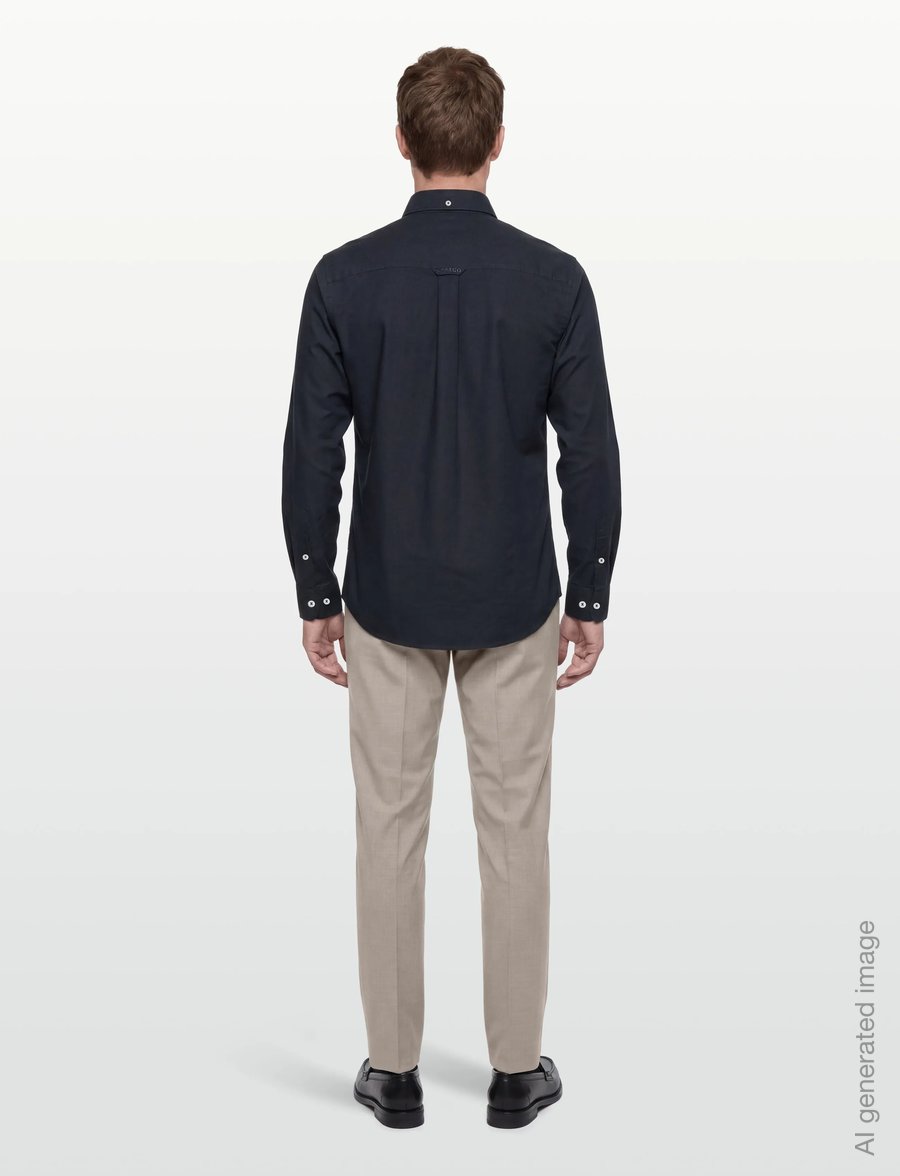 Sebago - Oxford Button Down Shirt - oxfordi särgid - navy solid - 4