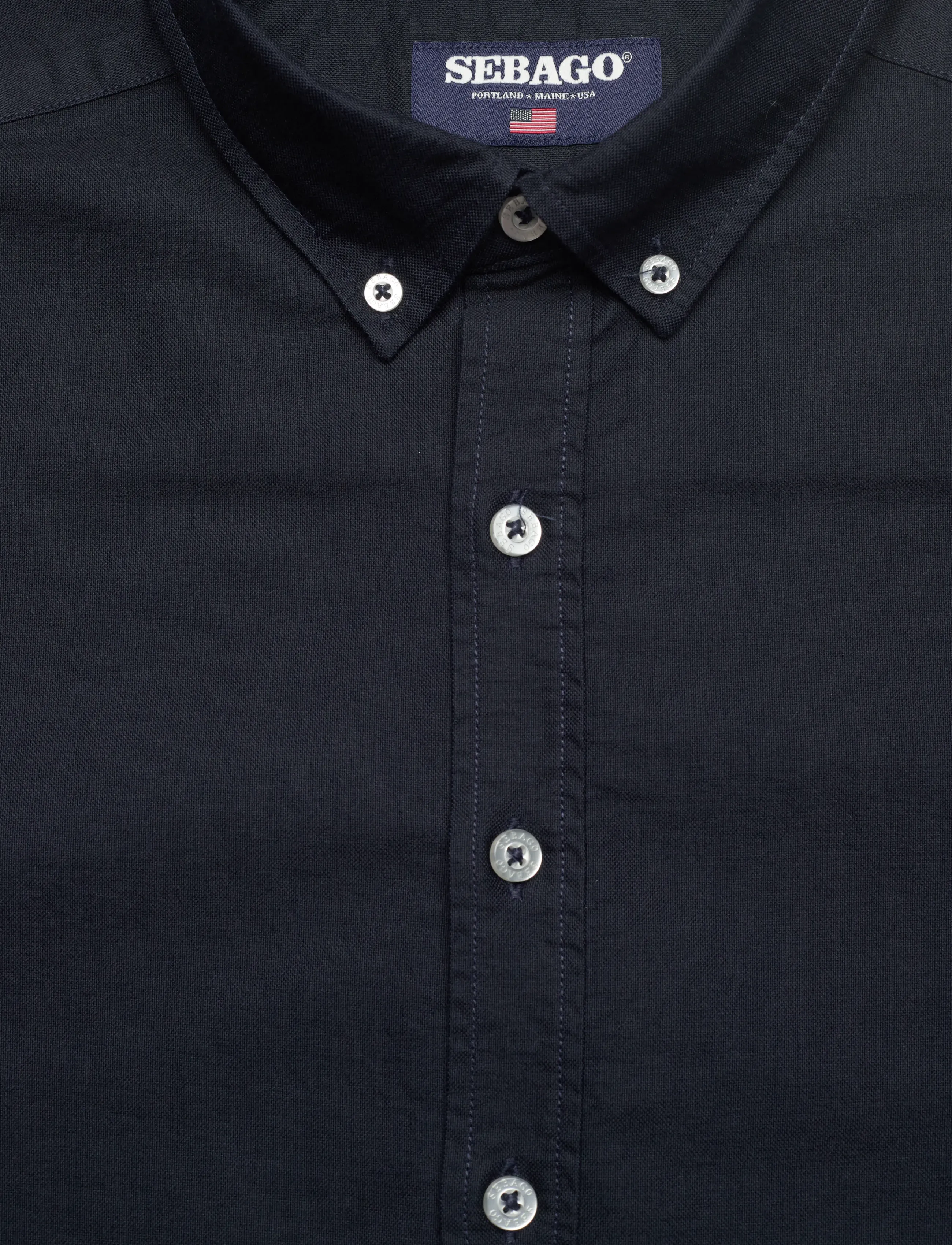 Sebago - Oxford Button Down Shirt - oxford-skjortor - navy solid - 2