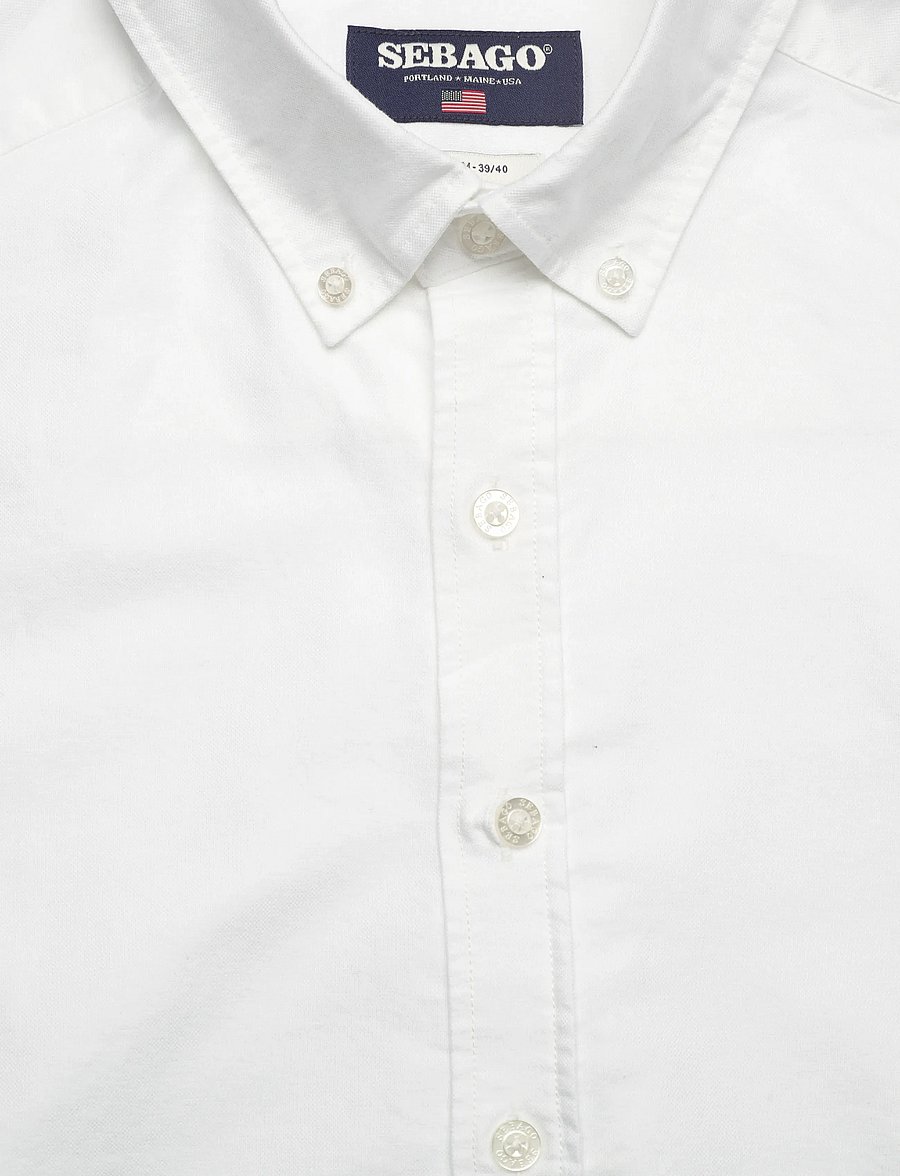 Sebago - Oxford Button Down Shirt - oxford skjorter - white - 2