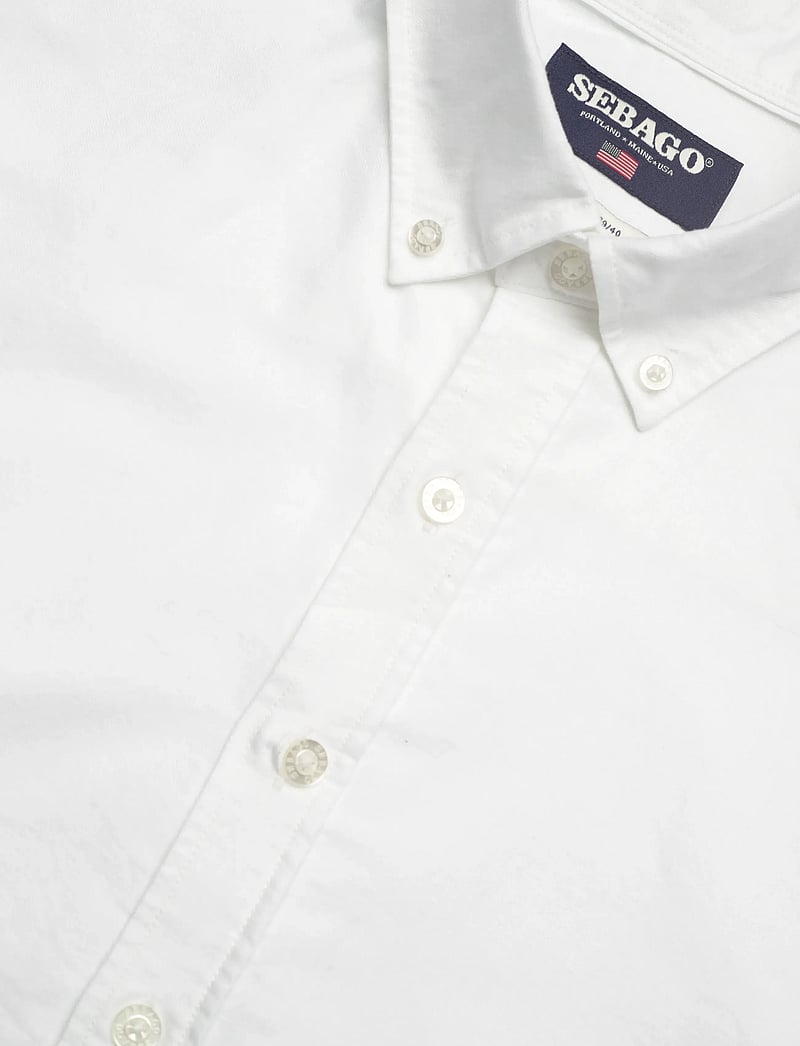 Sebago - Oxford Button Down Shirt - oxford-skjortor - white - 3