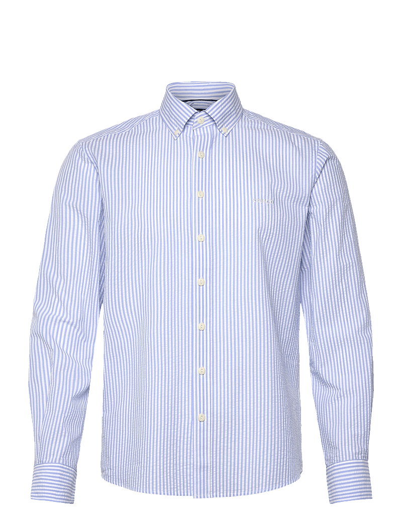 Sebago - Seersucker BD Shirt - casual skjortor - lt. blue/white - 0