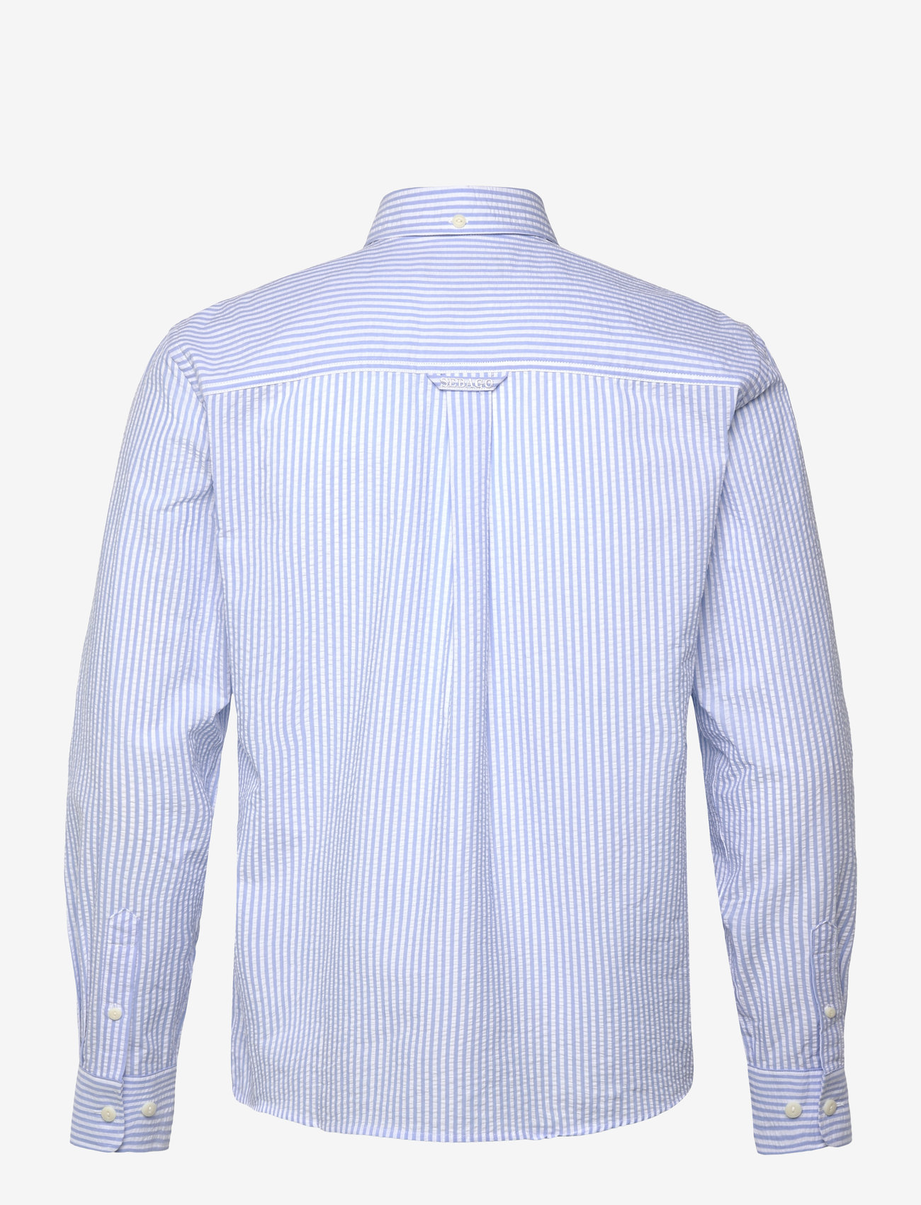 Sebago - Seersucker BD Shirt - casual skjortor - lt. blue/white - 1