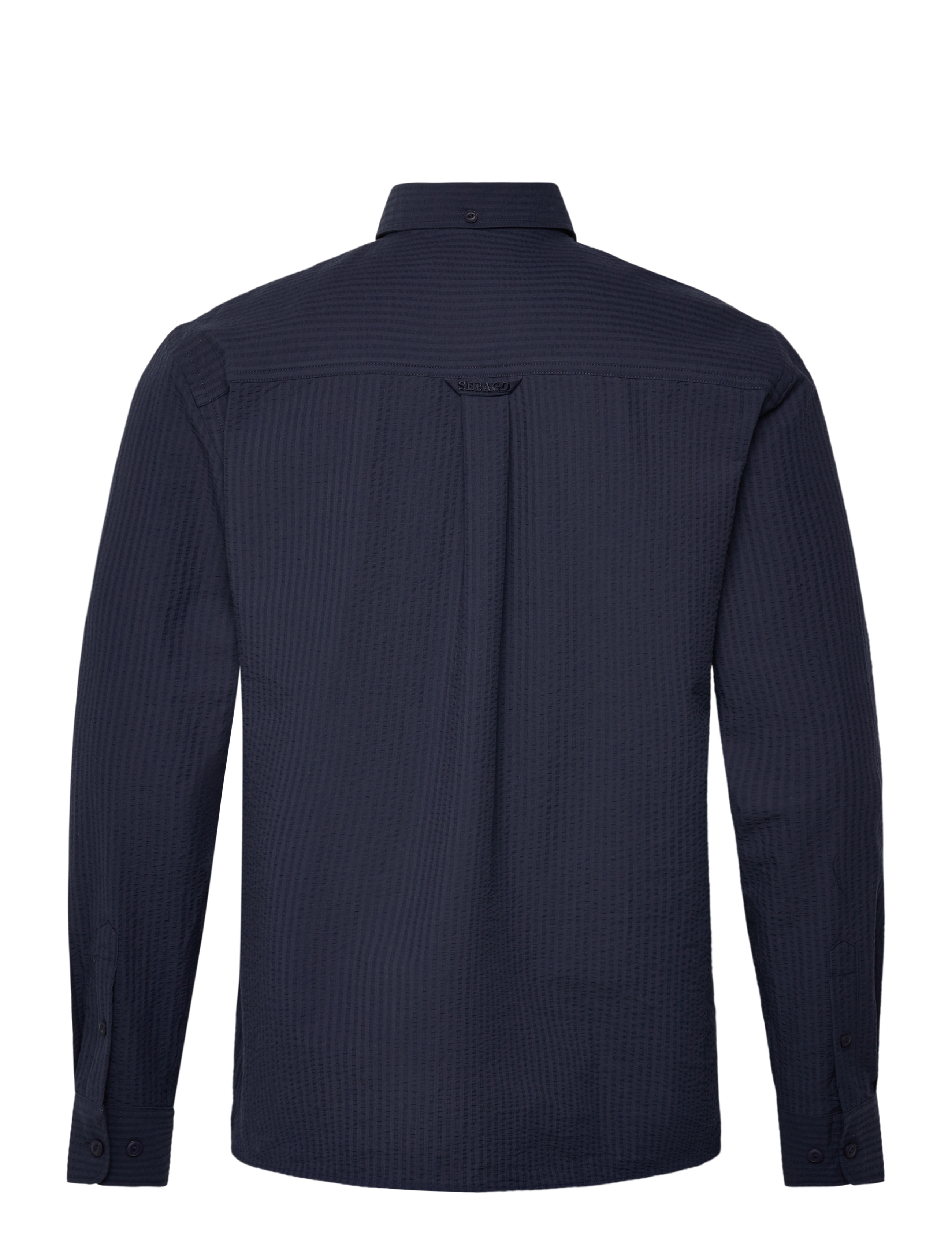 Sebago - Seersucker BD Shirt - casual skjorter - navy - 1