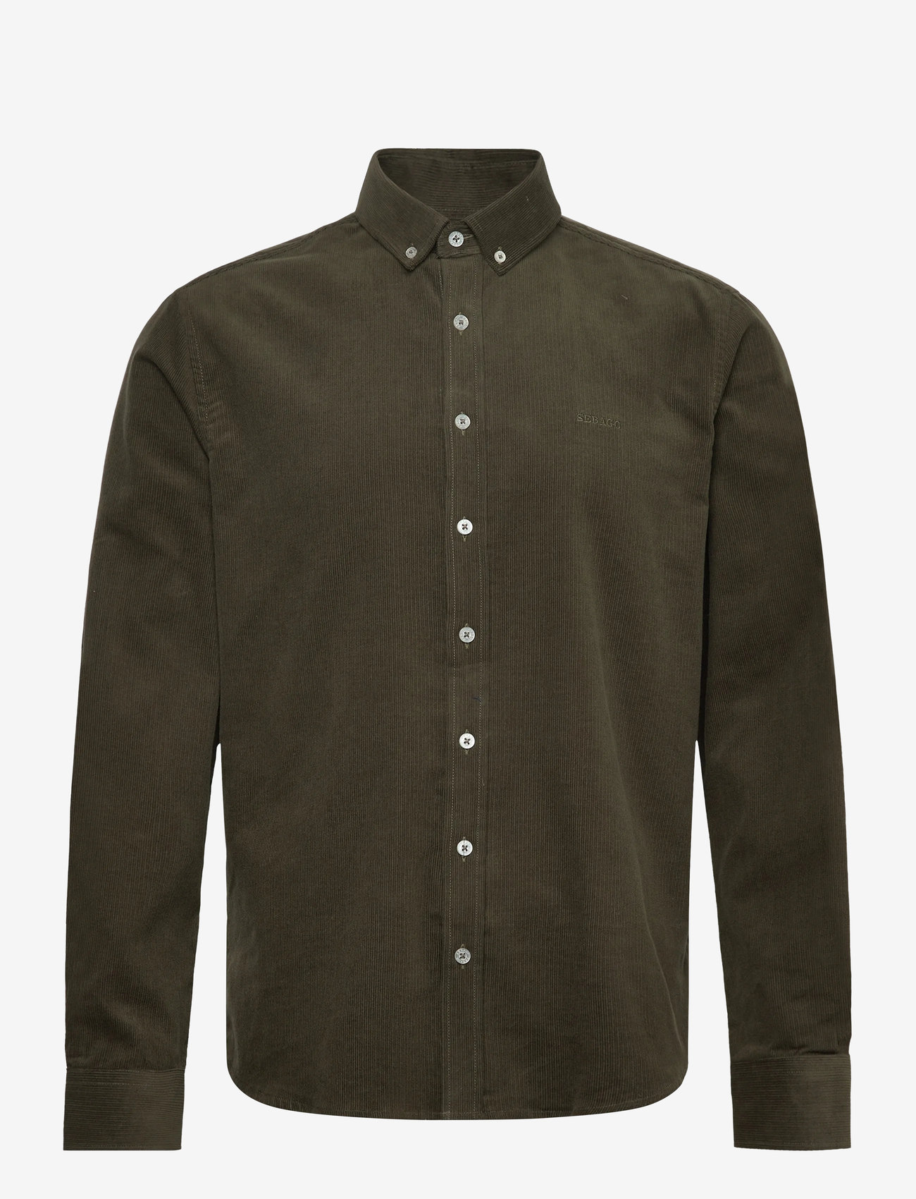 Sebago - Cord BD Shirt - dark sage - 0