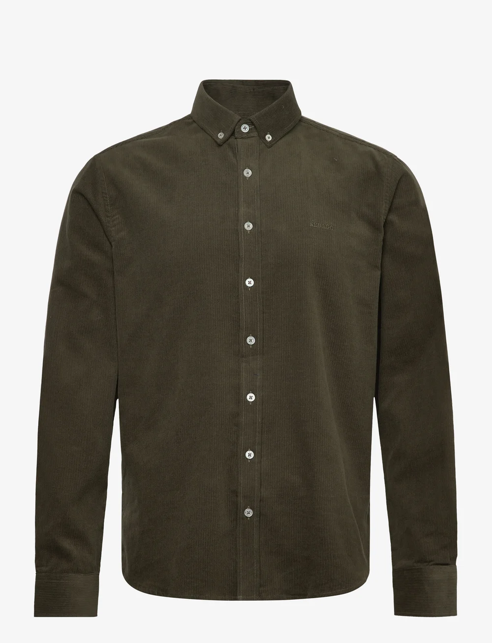 Sebago - Cord BD Shirt - corduroy overhemden - dark sage - 0