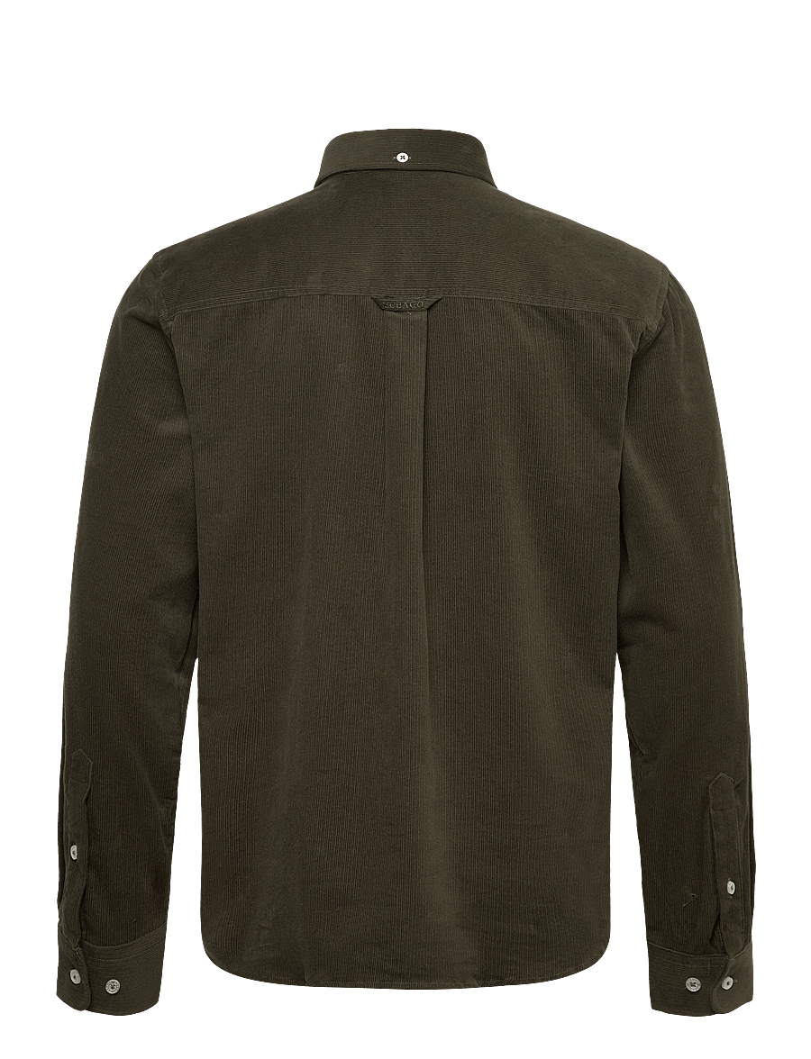 Sebago - Cord BD Shirt - corduroy shirts - dark sage - 1