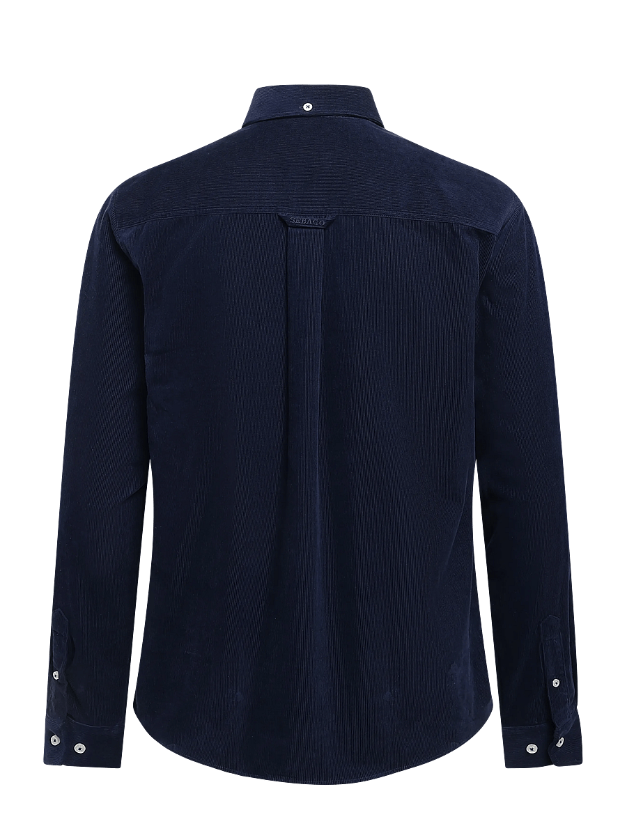 Sebago - Cord BD Shirt - velvetsärgid - navy - 1