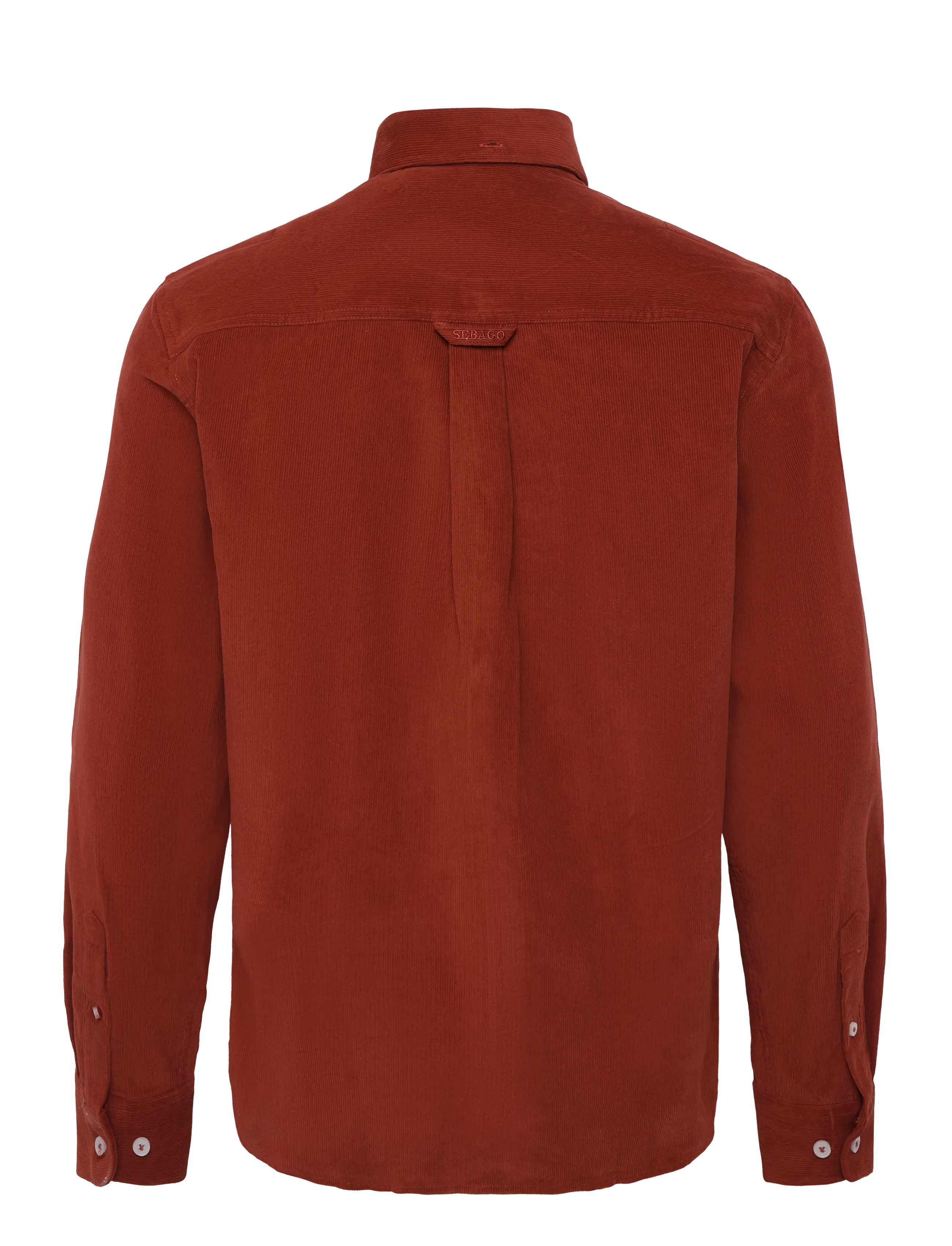 Sebago - Cord BD Shirt - corduroy shirts - rust - 1