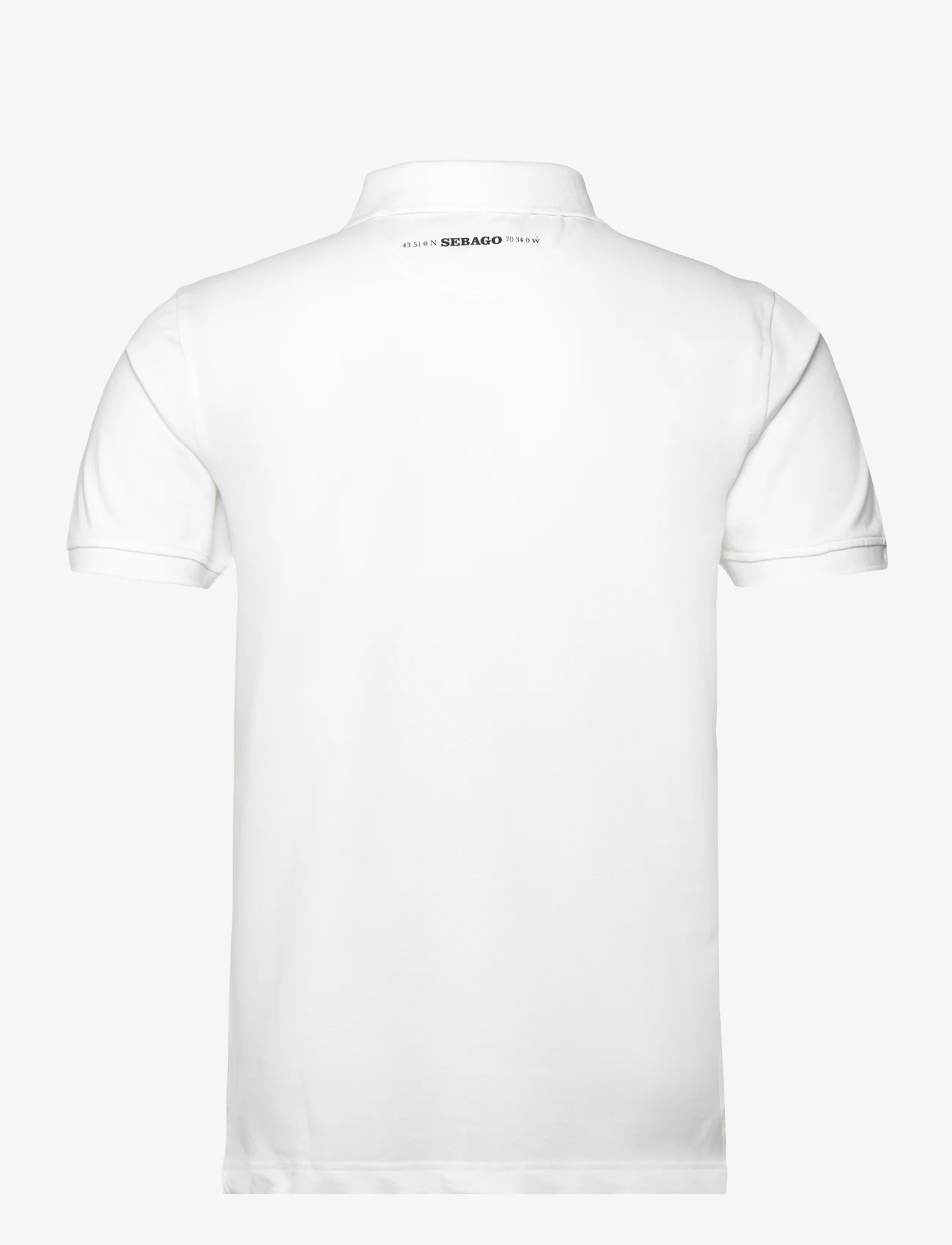 Sebago - Performance Polo Pique - short-sleeved polos - white - 1