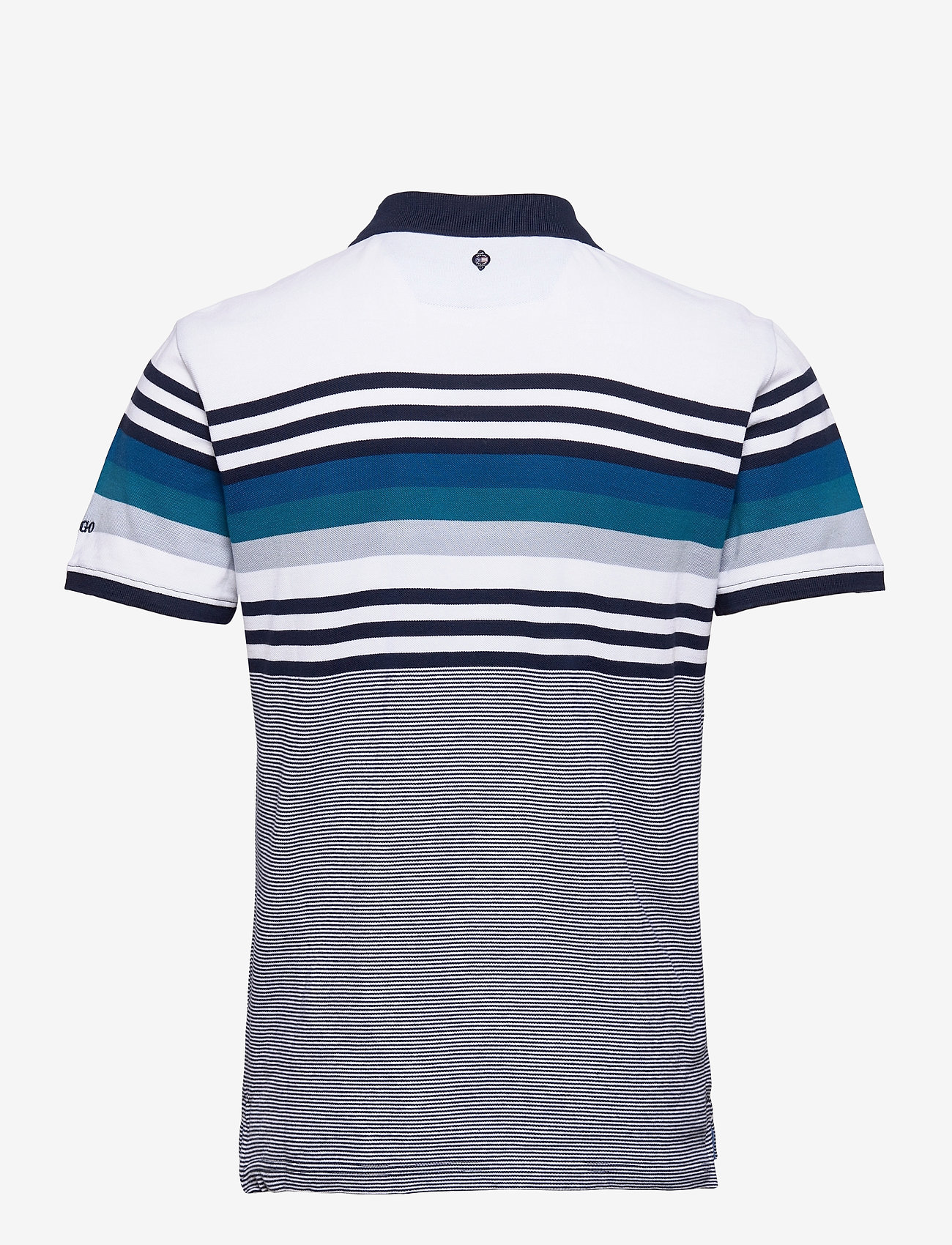 Sebago - Irregular Striped Pique - navy/white - 1