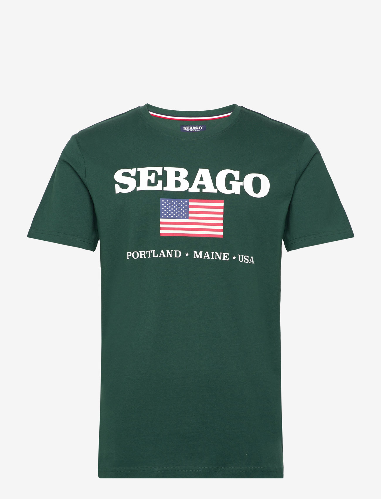 Sebago - Sam Printed Tee - dark green - 0