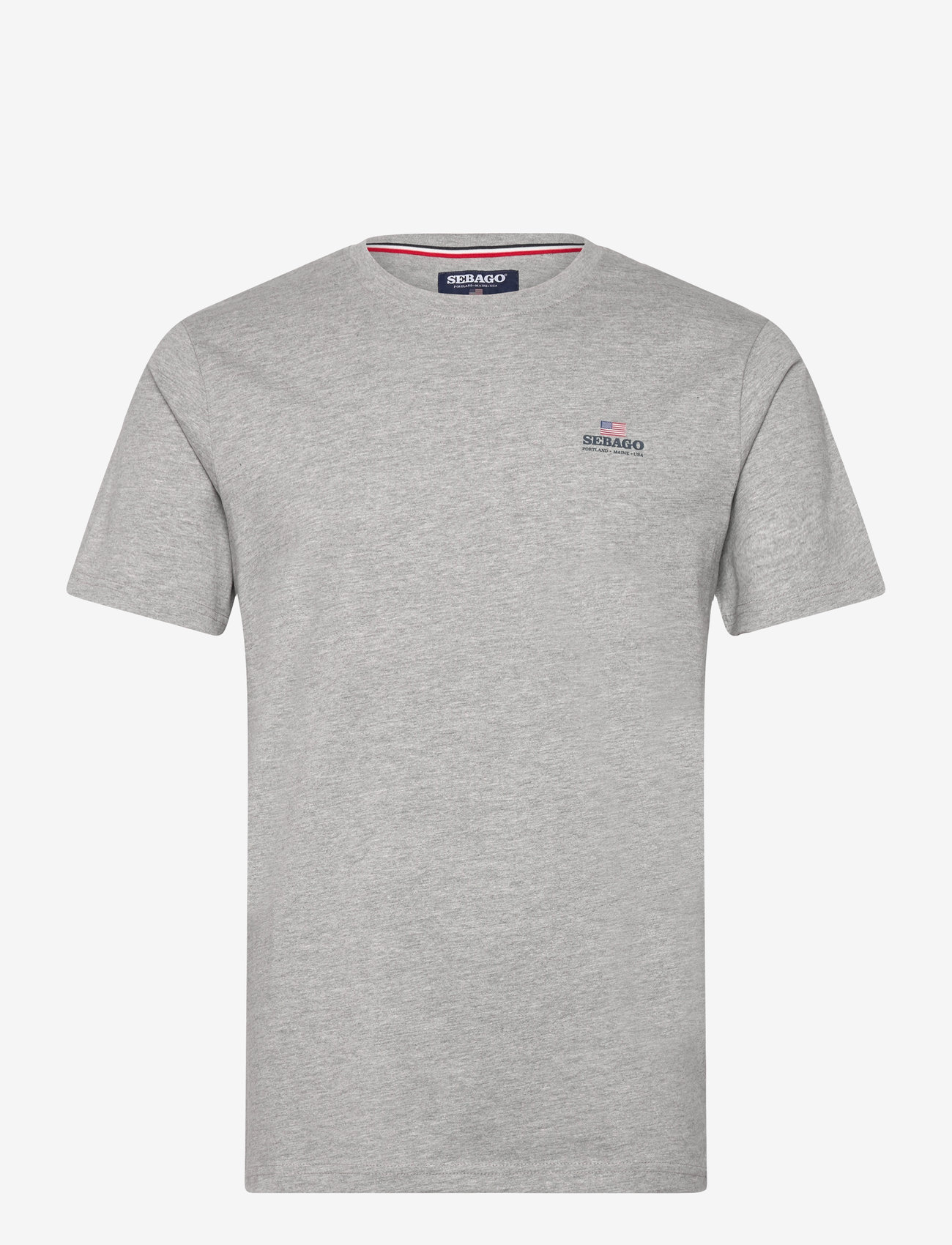 Sebago - Noah Logo Tee - herbstliche kleidung - grey melange - 0