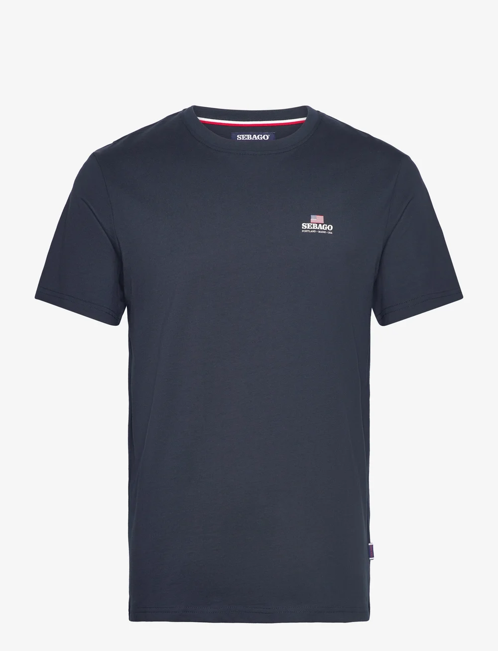 Sebago - Noah Logo Tee - t-shirts - navy - 0