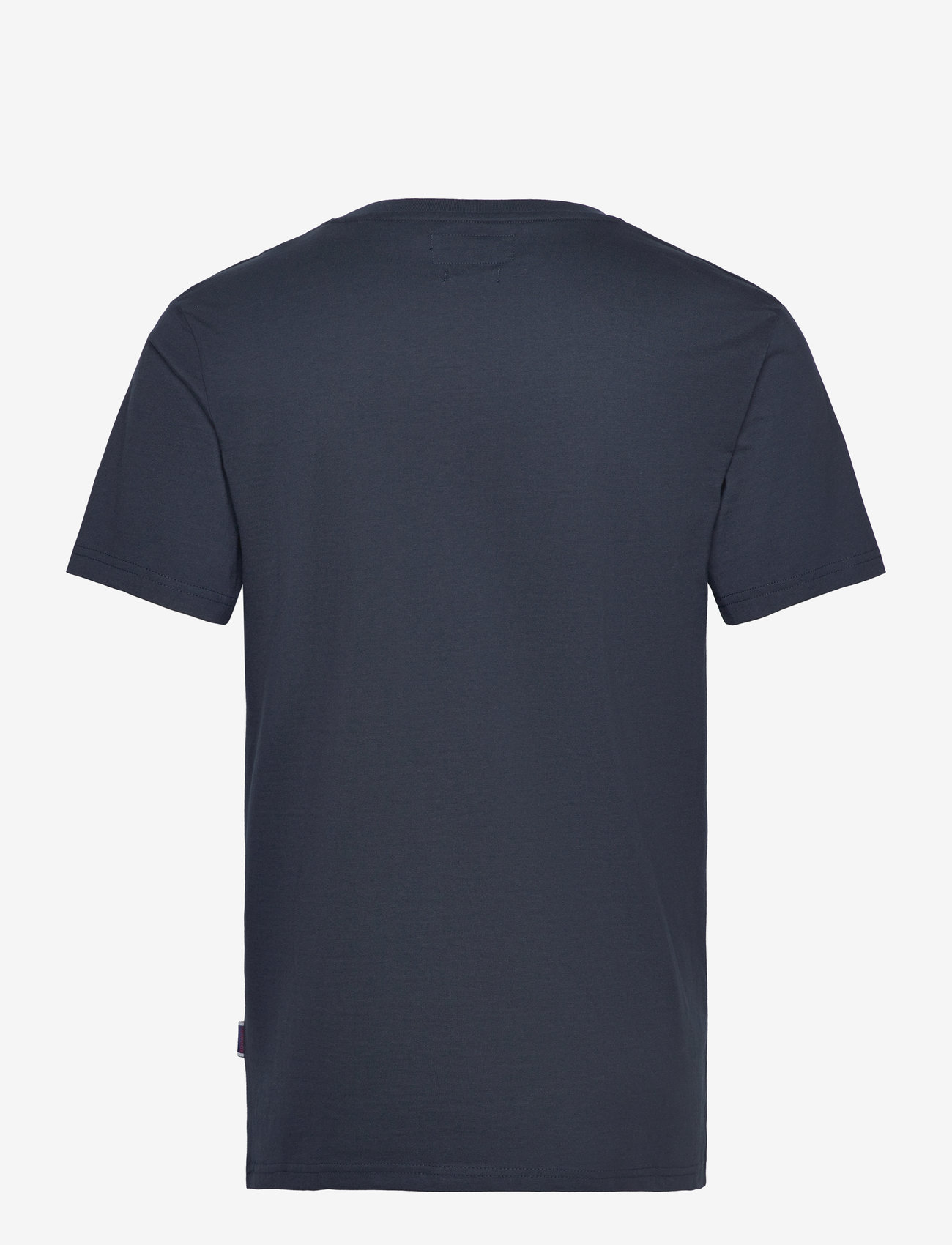 Sebago - Noah Logo Tee - kortärmade t-shirts - navy - 1