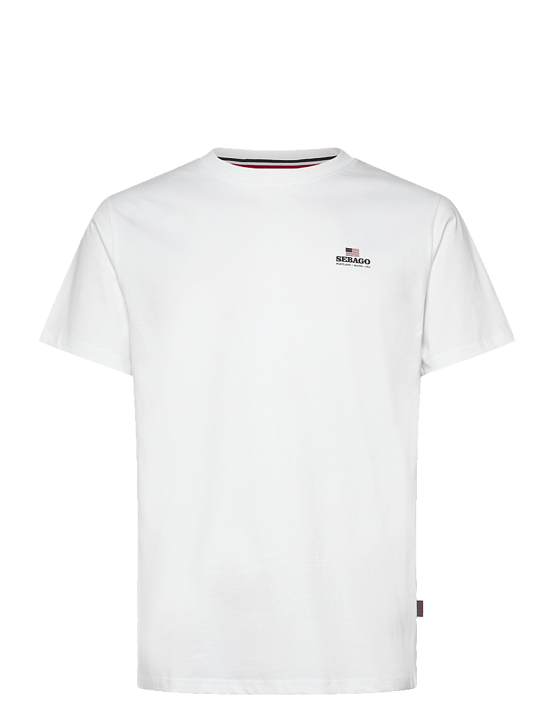 Sebago - Noah Logo Tee - lühikeste varrukatega t-särgid - white - 0