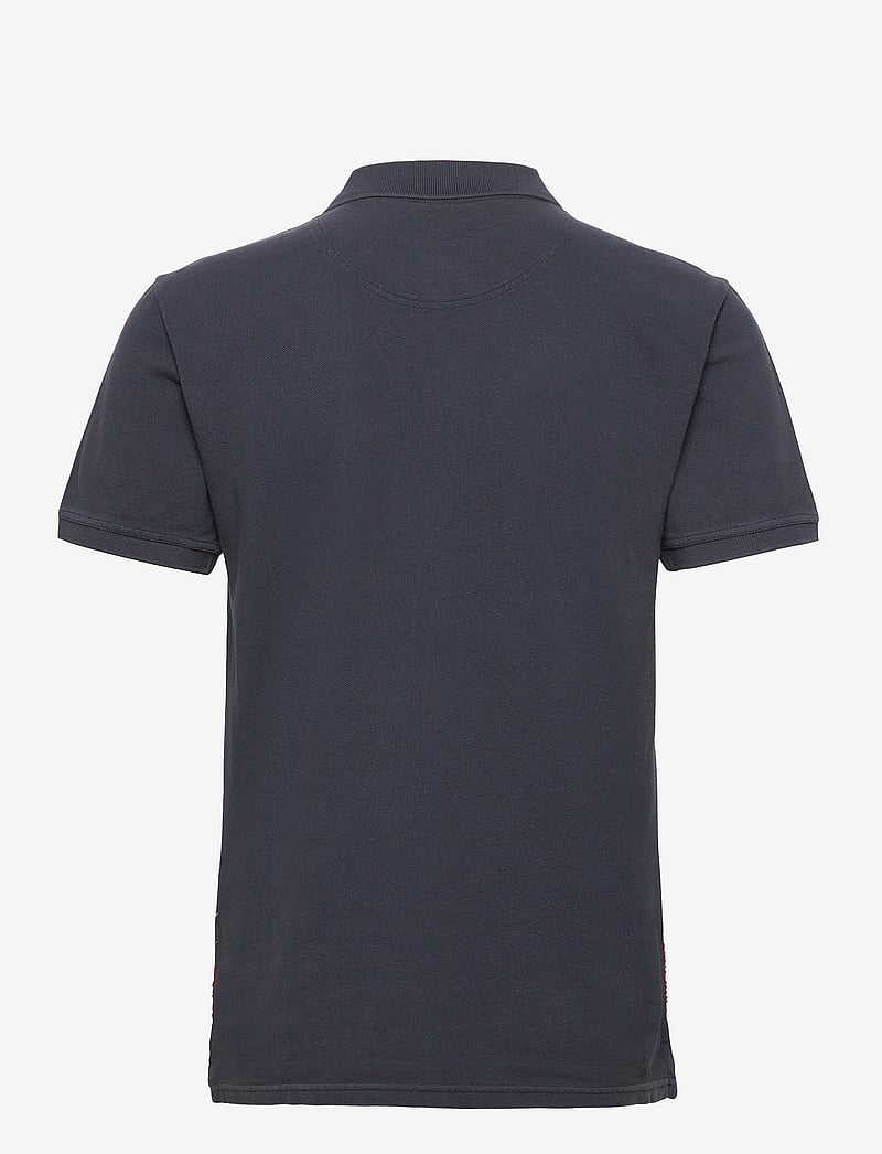 Sebago - Outwashed Logo Pique - kurzärmelig - navy - 1