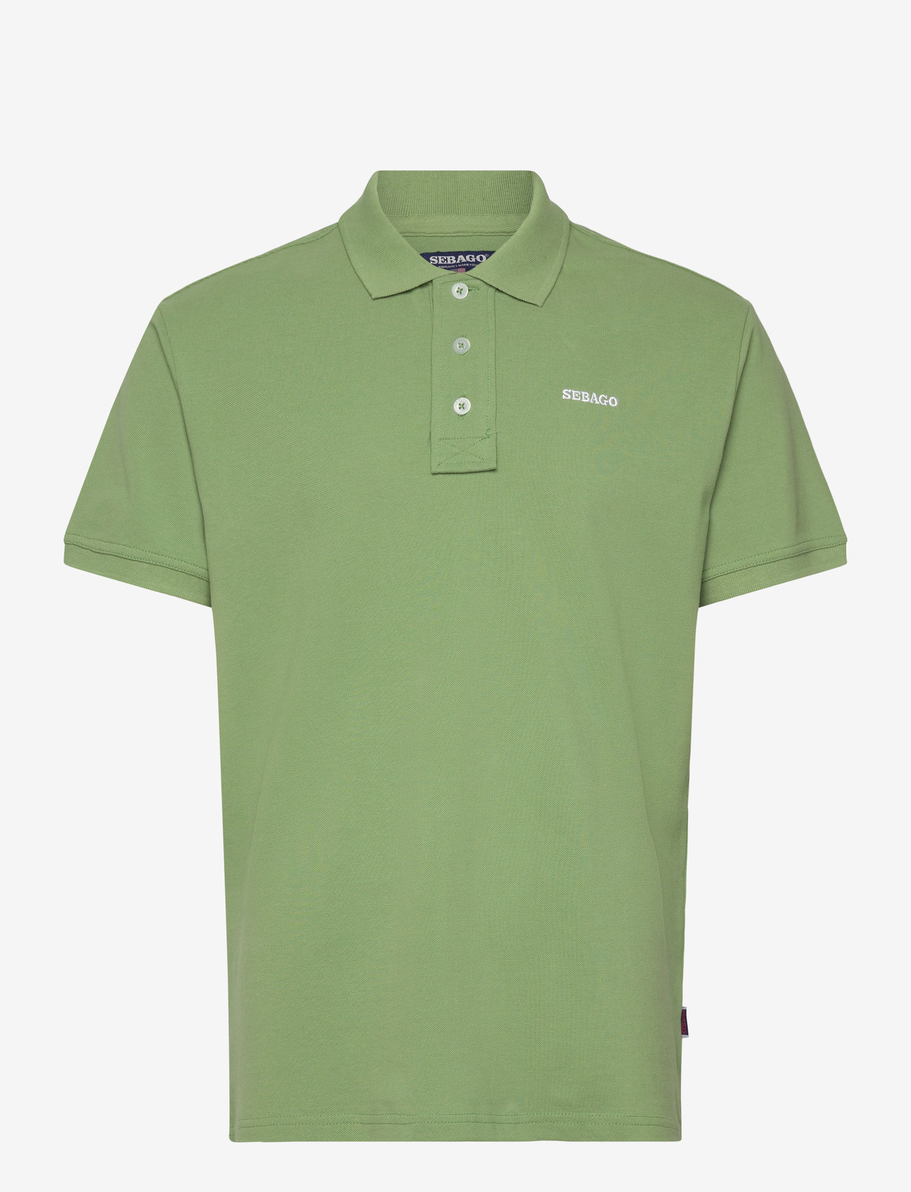 Sebago - Outwashed Logo Pique - kortärmade pikéer - olive - 0