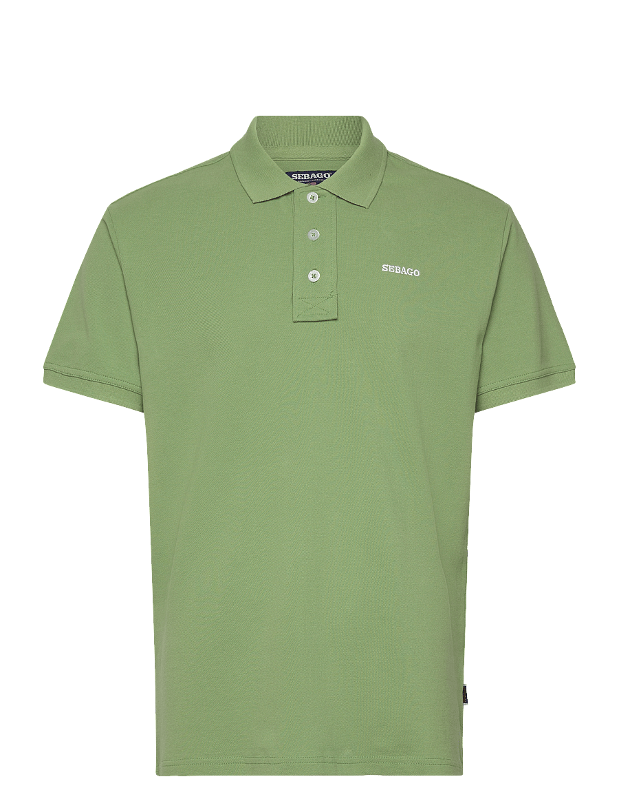Sebago - Outwashed Logo Pique - kurzärmelig - olive - 0